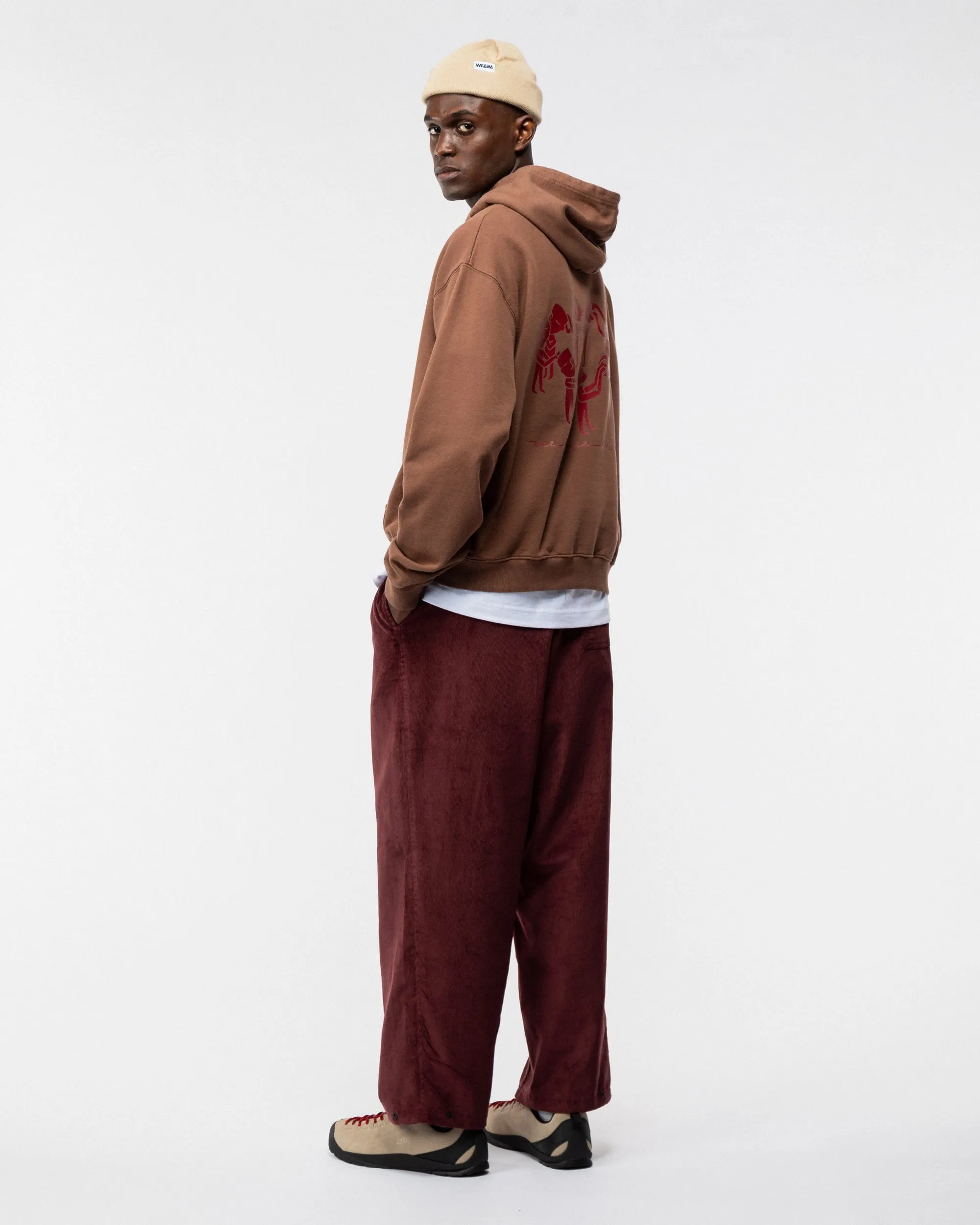 Linear Notion Hoody - Brown sold by Wawwa product image thumbnail 5
