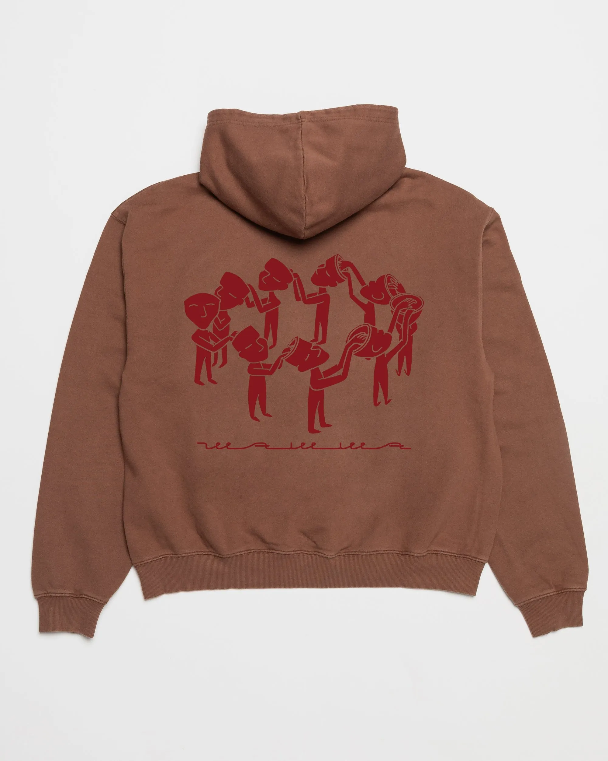 Linear Notion Hoody - Brown sold by Wawwa product image thumbnail 2