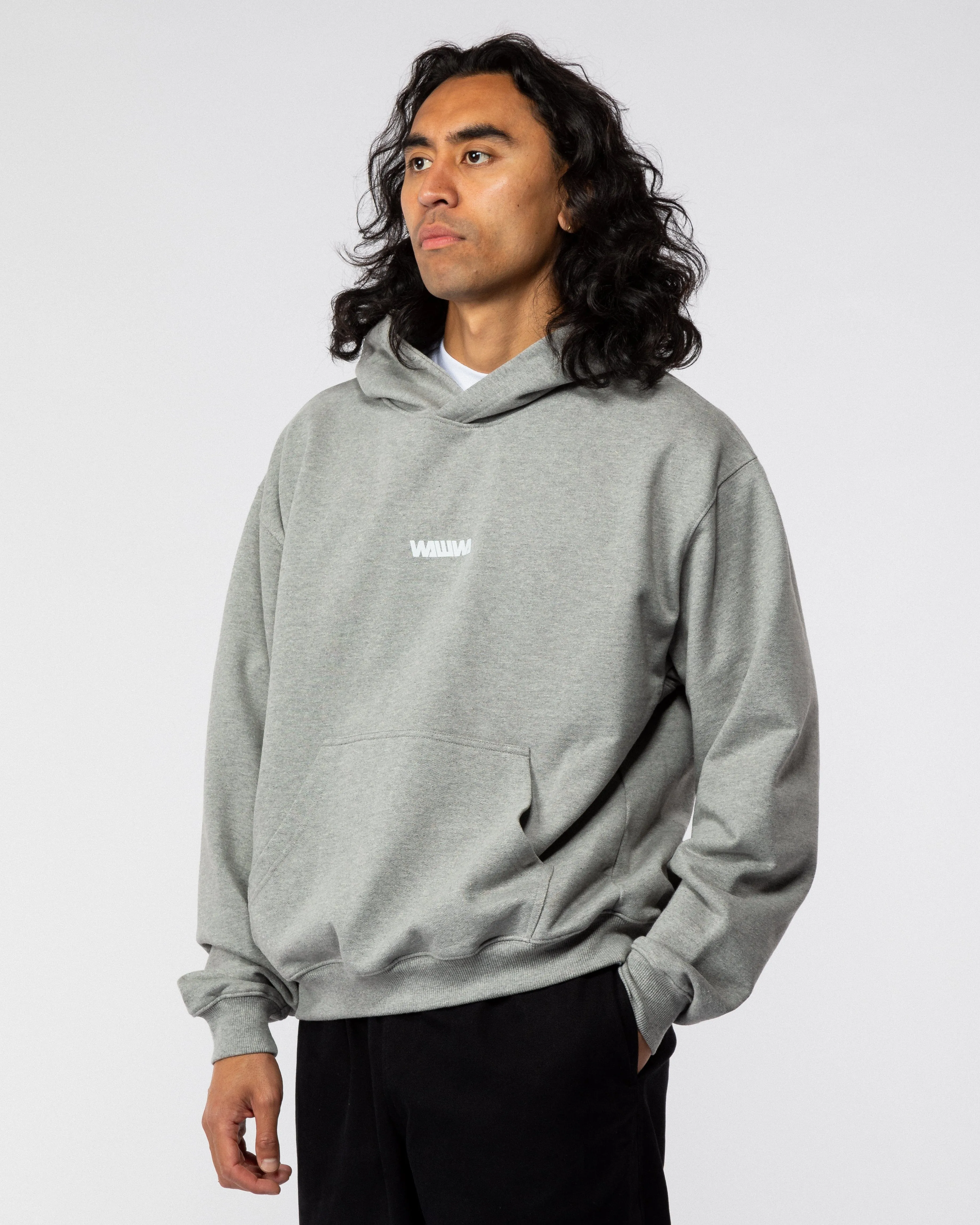 470 Logo Hoody - Grey Marl sold by Wawwa product image thumbnail 3