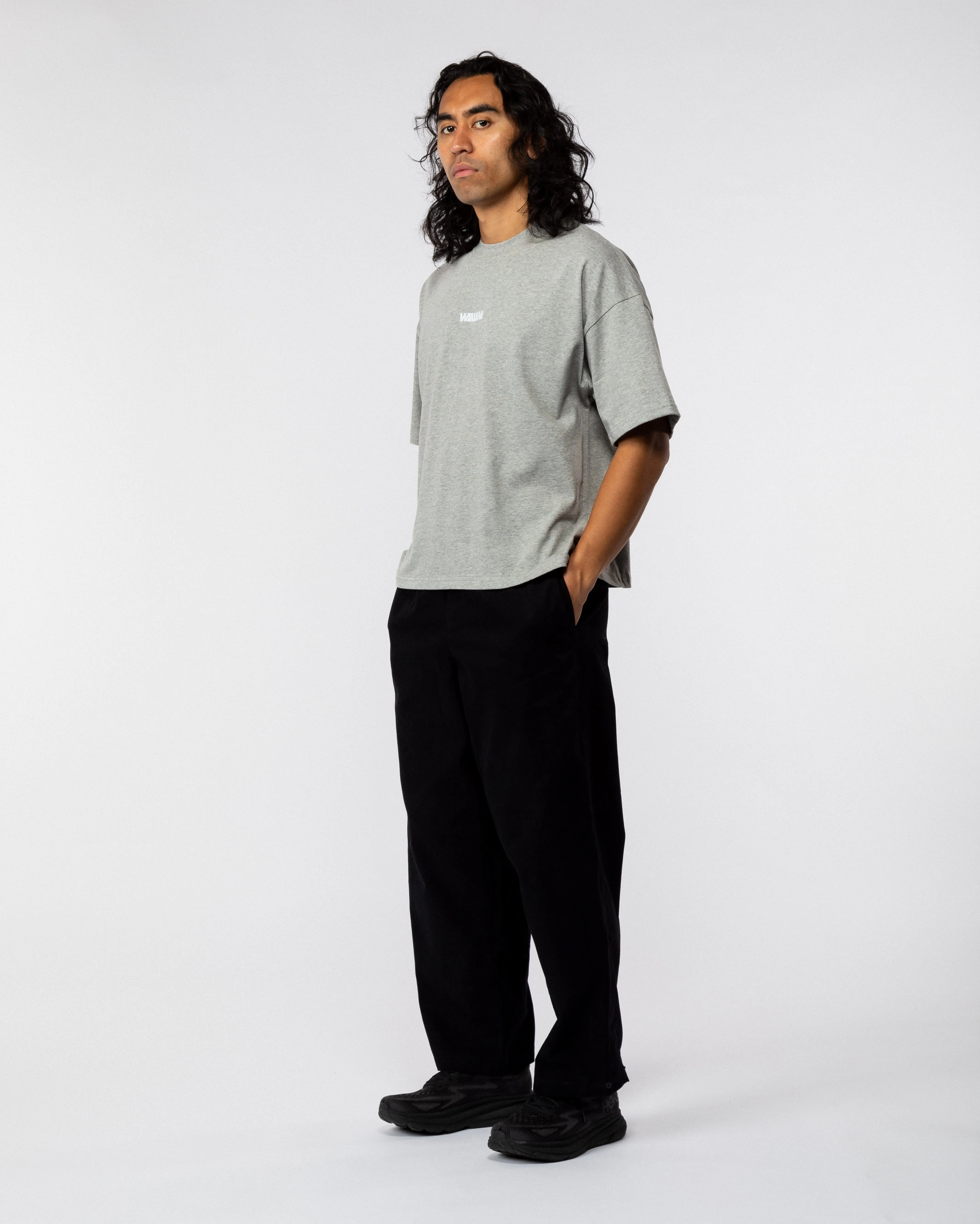 Box Logo T-Shirt - Grey Marl sold by Wawwa product image thumbnail 5