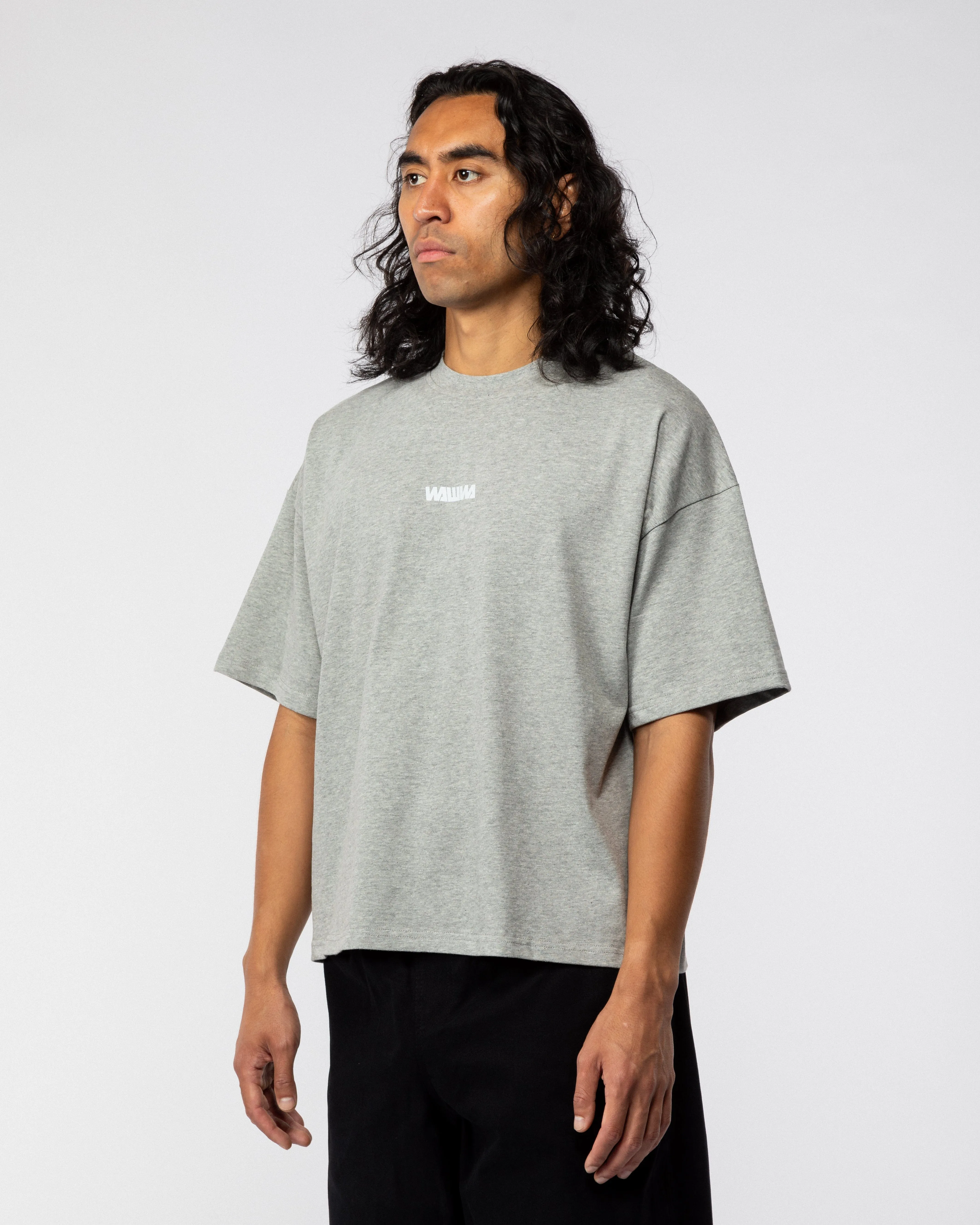 Box Logo T-Shirt - Grey Marl sold by Wawwa product image thumbnail 2