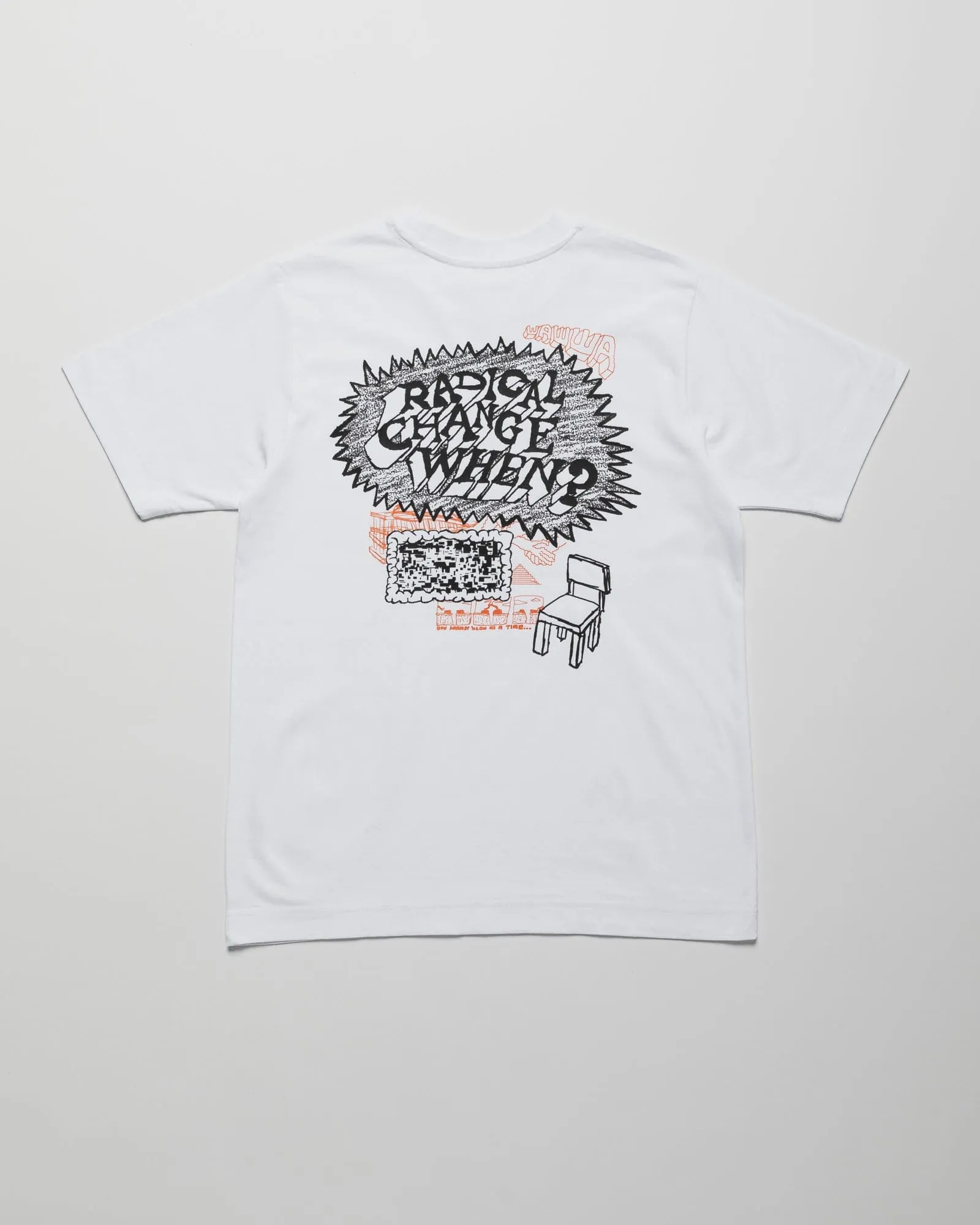 Radical Change T-Shirt - White sold by Wawwa product image thumbnail 2