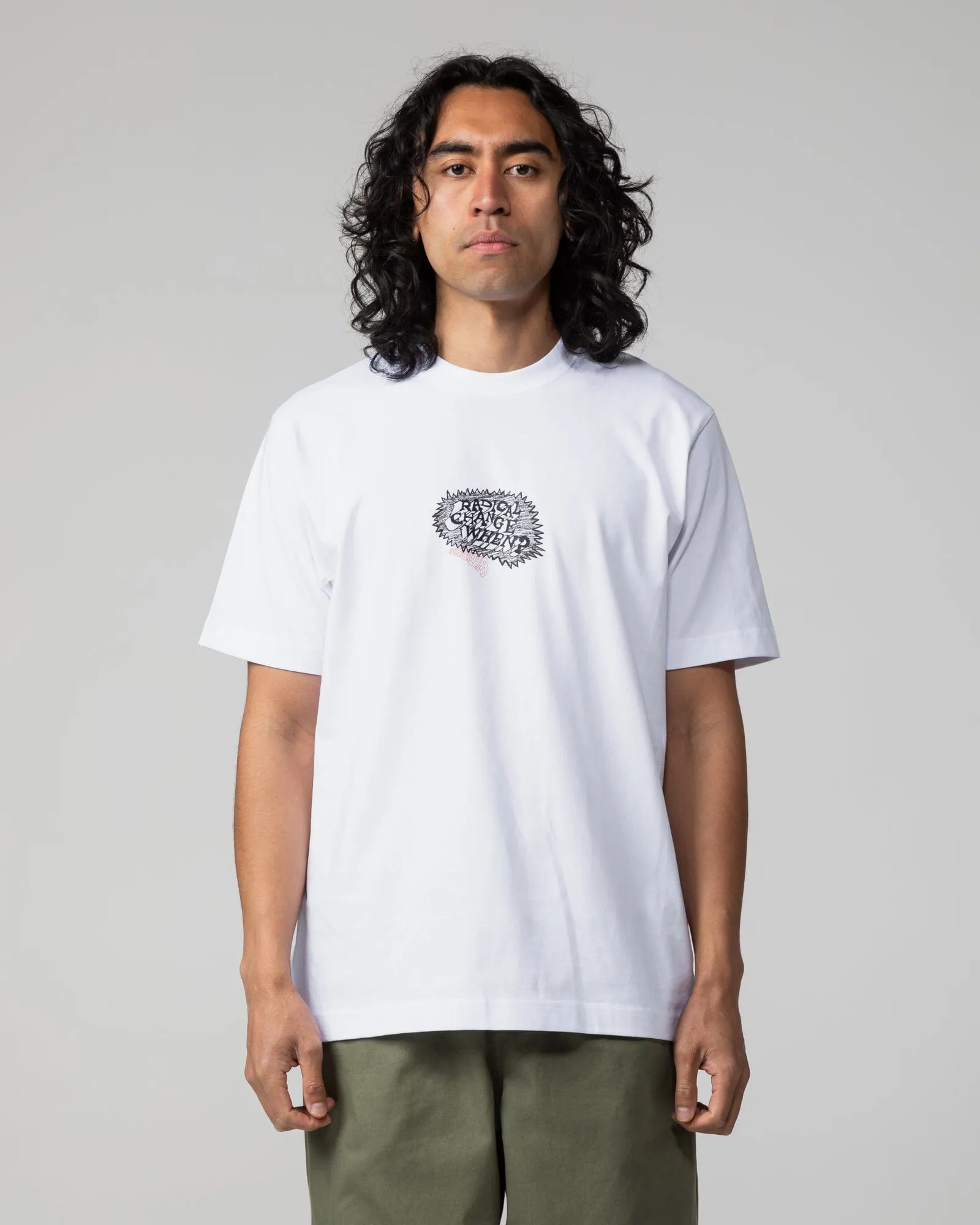 Radical Change T-Shirt - White sold by Wawwa product image thumbnail 5