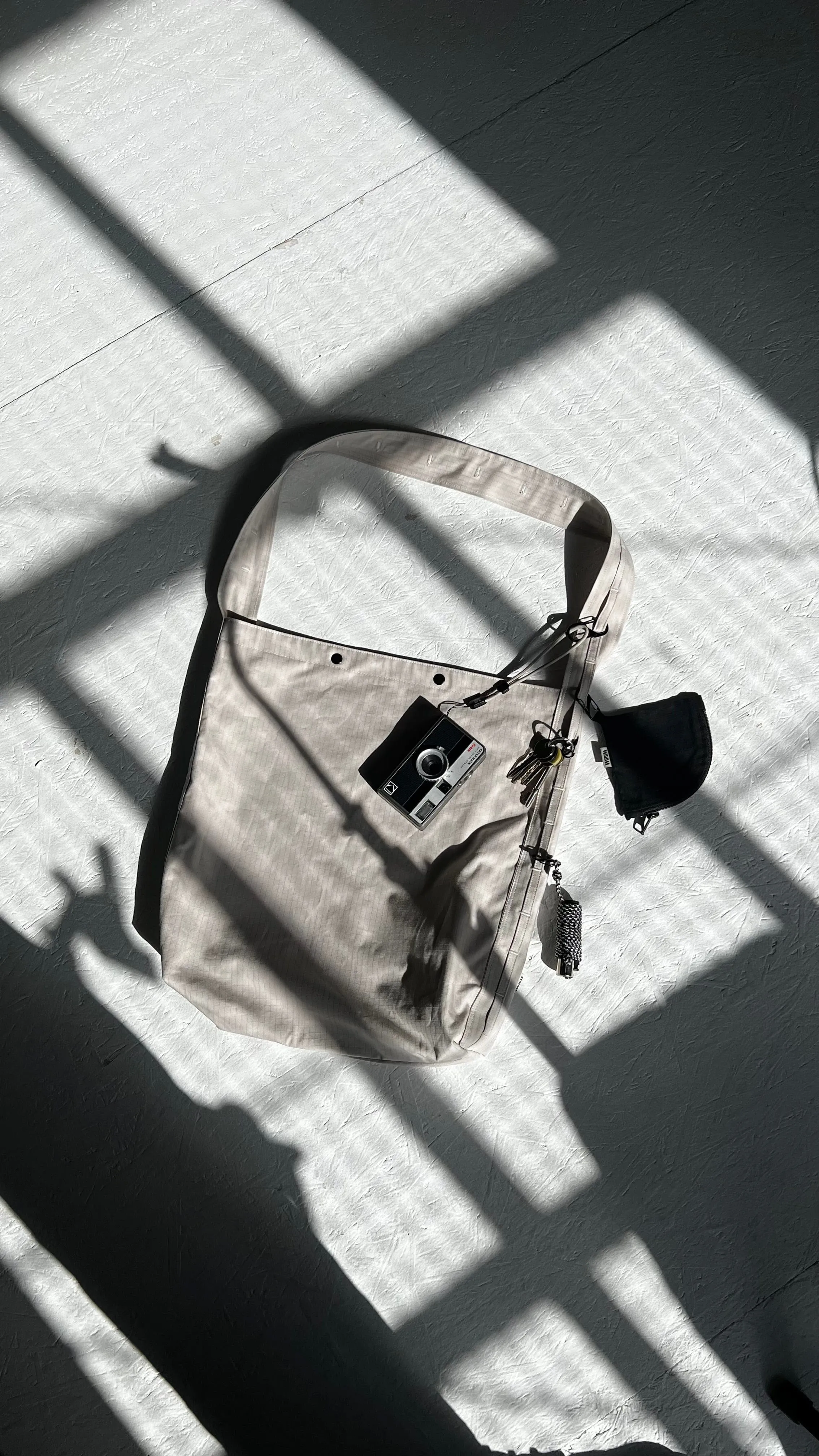 Ripstop Bar Tack Tote Bag - Stone sold by Wawwa product image thumbnail 4