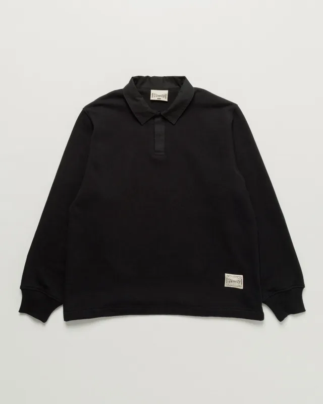 Ellis Rugby Sweatshirt - Black sold by Wawwa