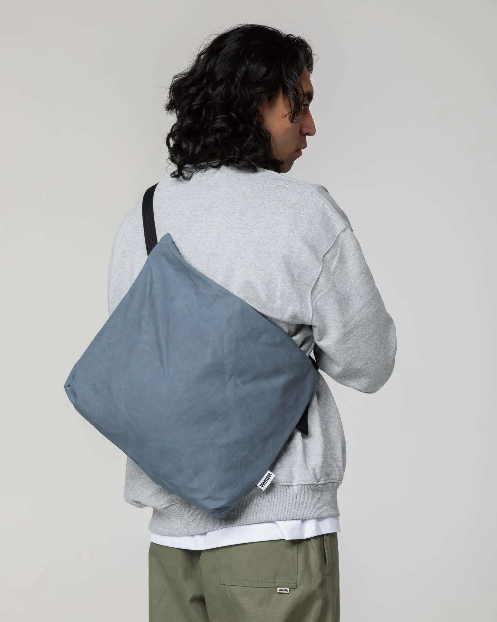 Water Resistant Messenger Bag - Slate Blue sold by Wawwa product image thumbnail 4