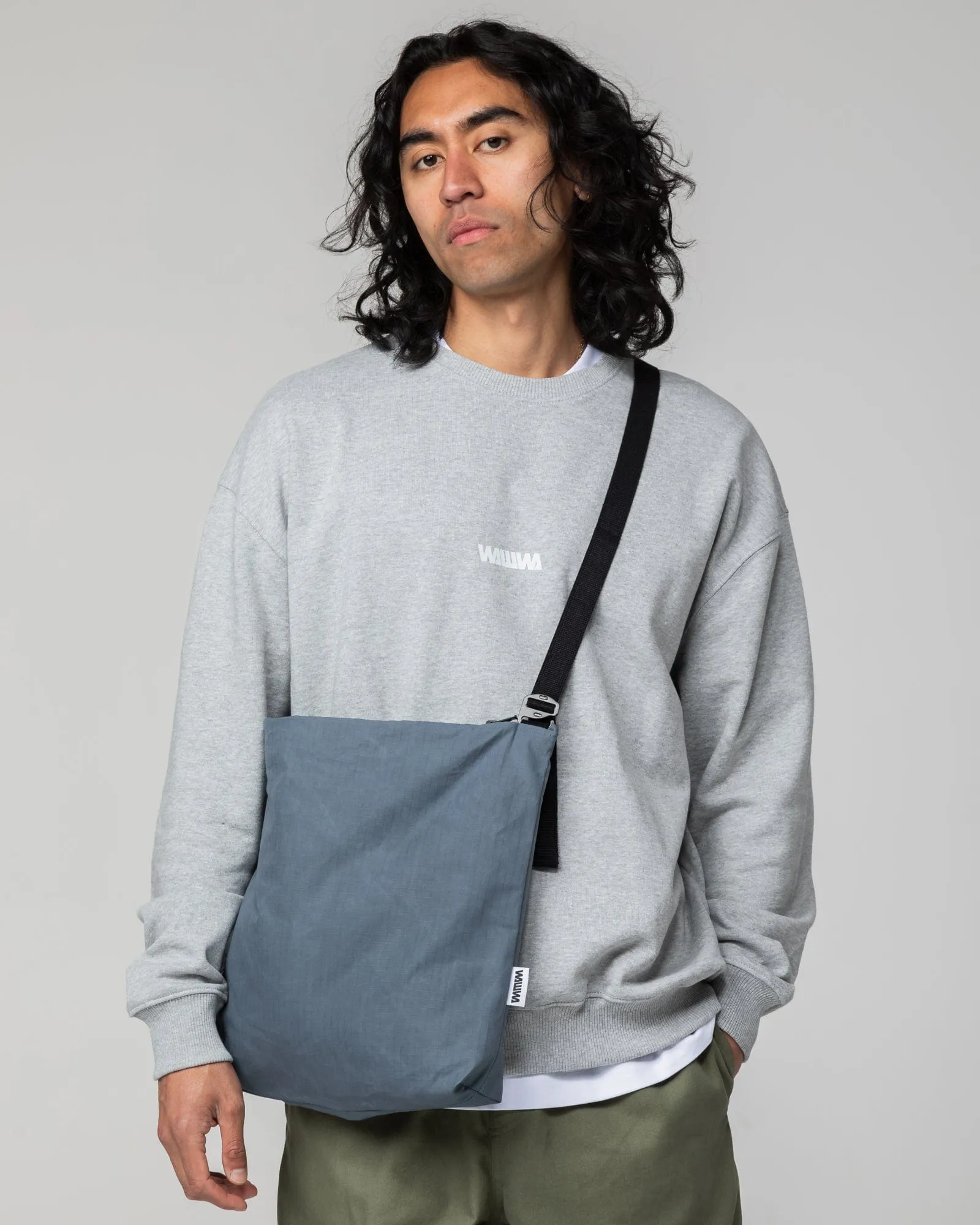 Water Resistant Messenger Bag - Slate Blue sold by Wawwa product image thumbnail 2