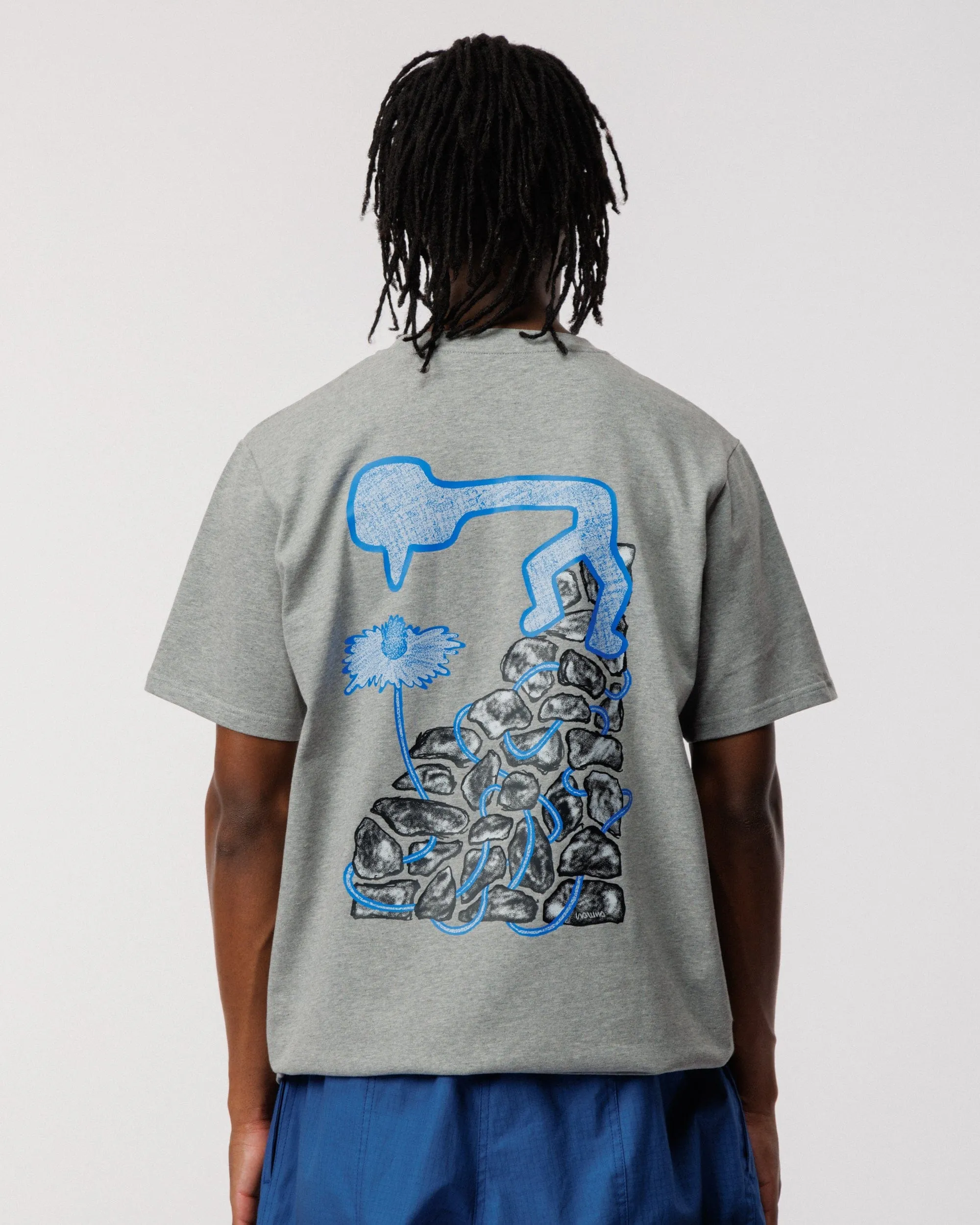 Gemini T-Shirt - Marl Grey sold by Wawwa product image thumbnail 2