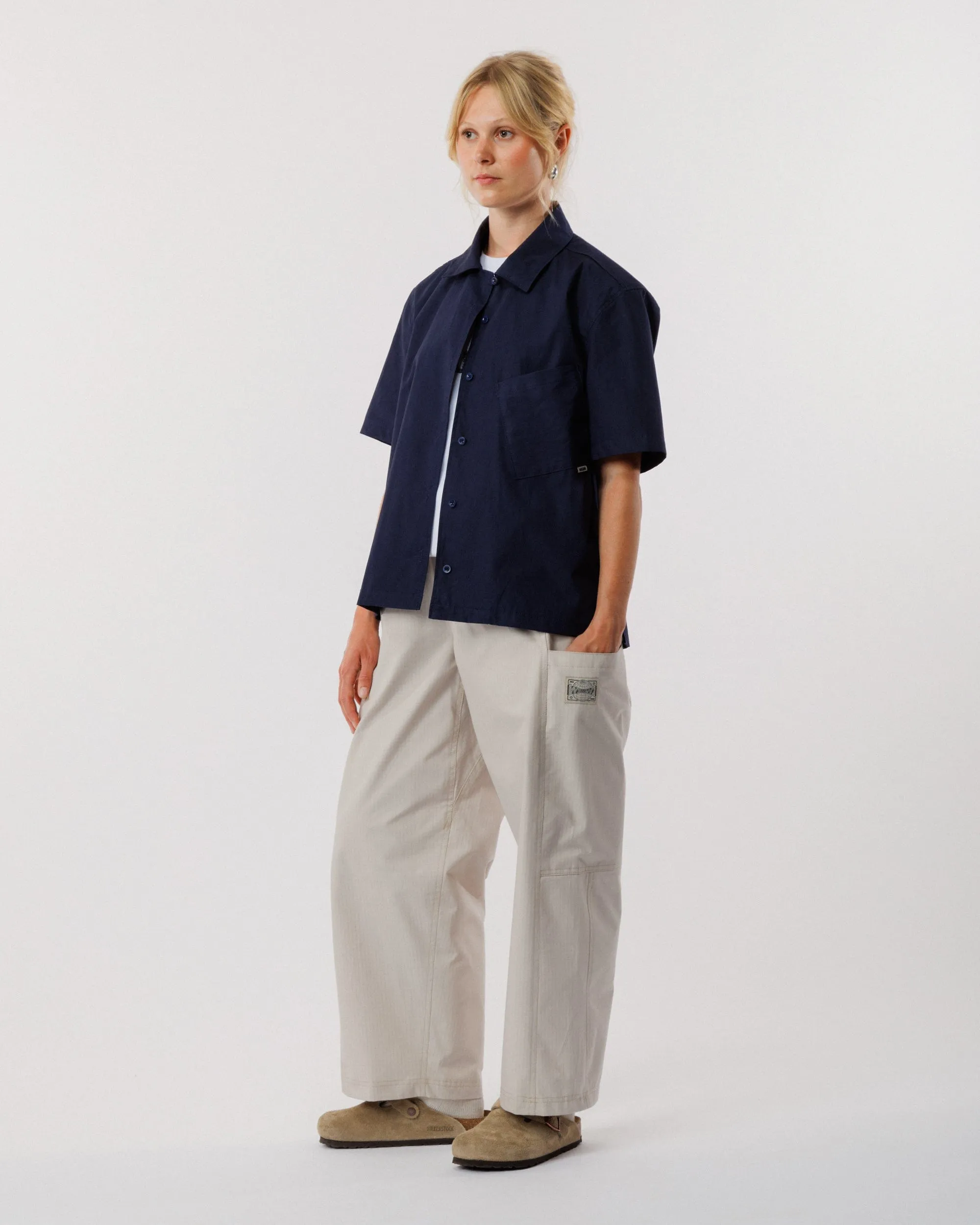 Ezra Shirt - Navy sold by Wawwa product image thumbnail 3