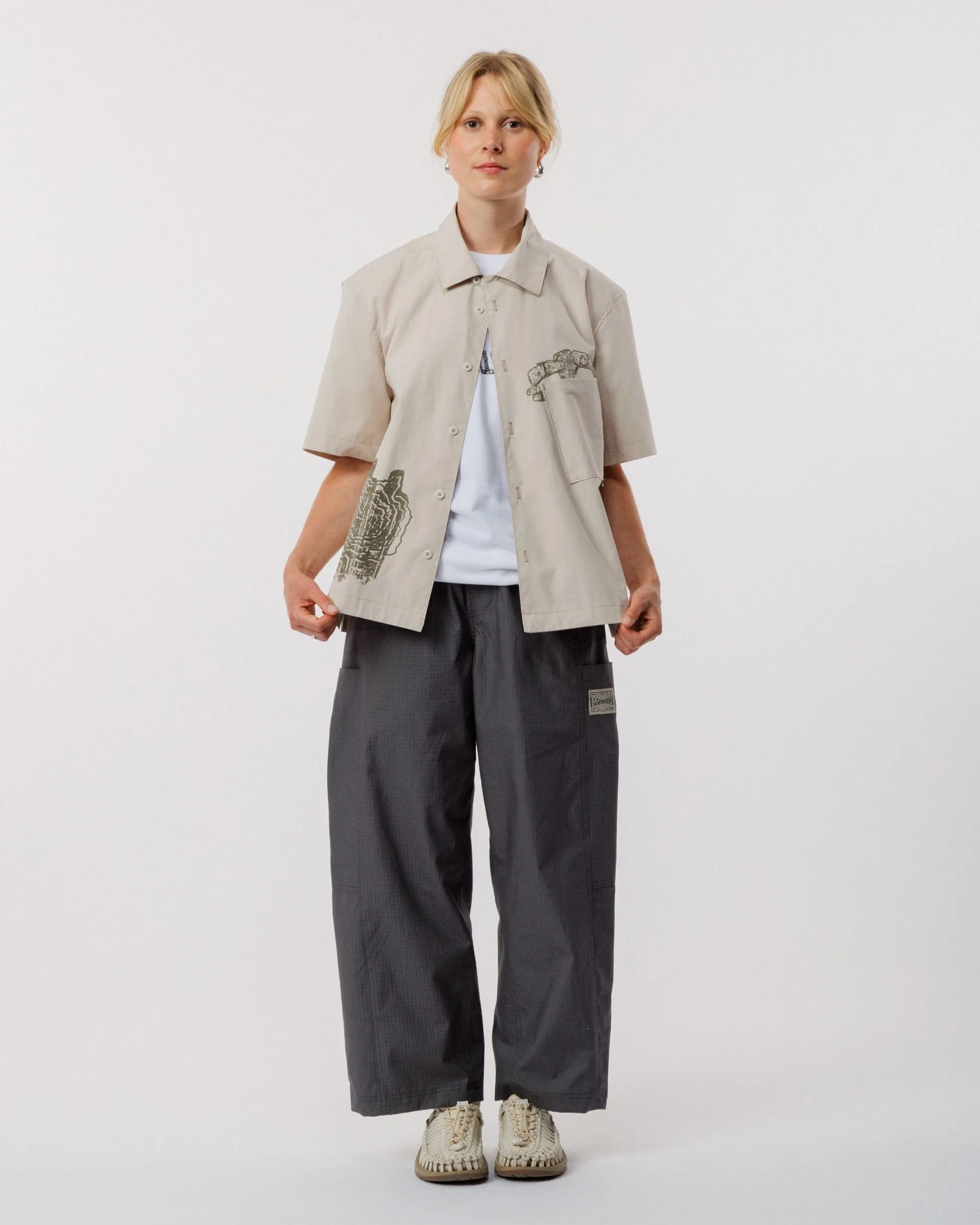 Psy-Damage Ezra Shirt - Stone sold by Wawwa product image thumbnail 5