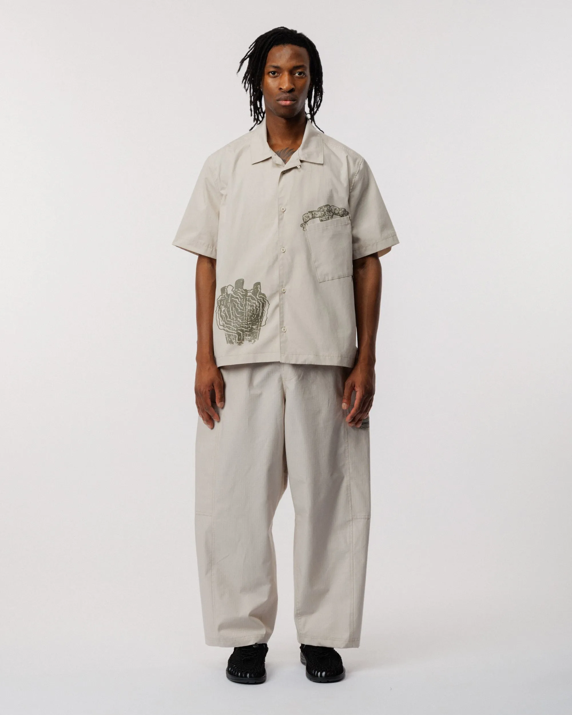 Psy-Damage Ezra Shirt - Stone sold by Wawwa product image thumbnail 4