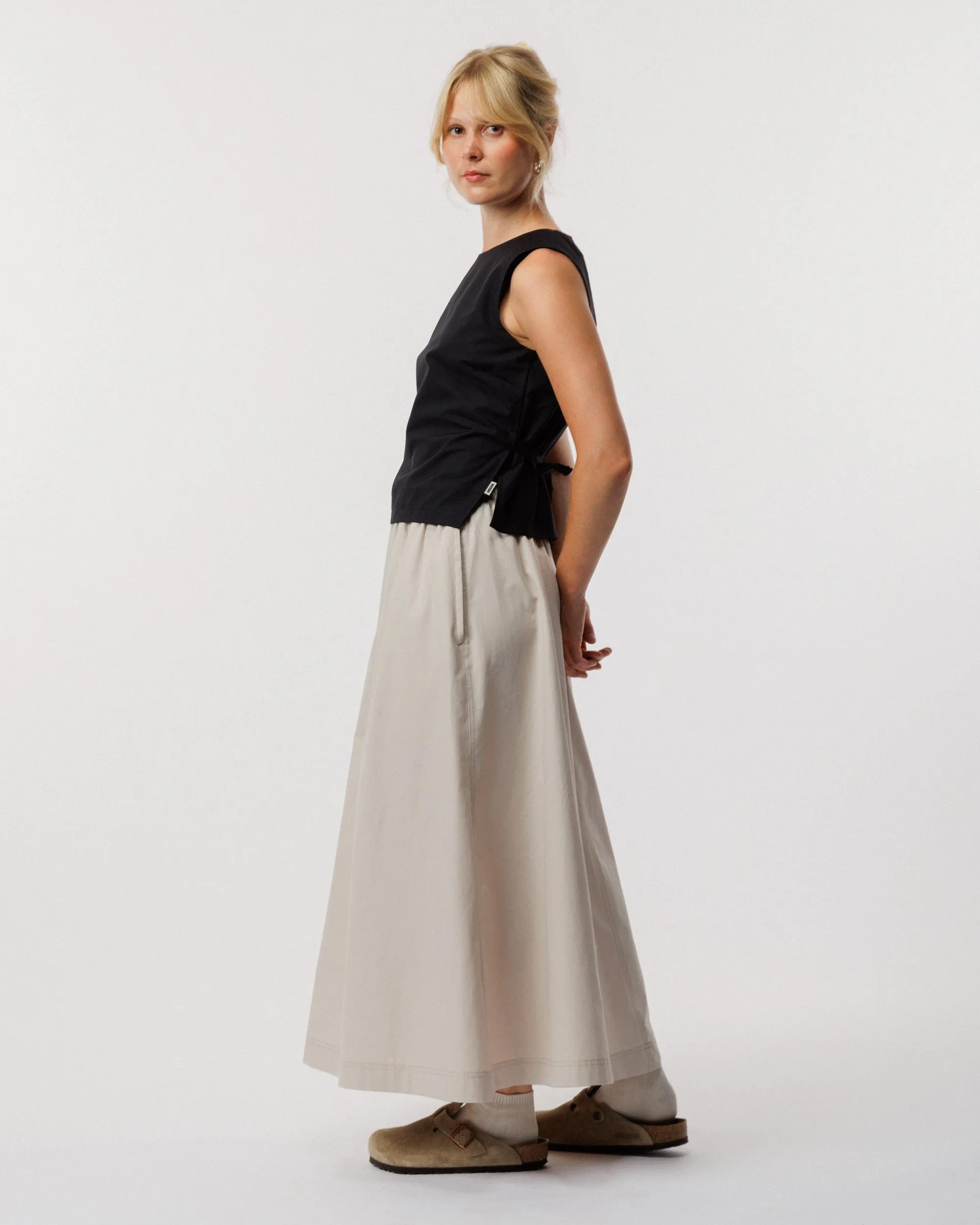 Aimee Poplin Top - Black sold by Wawwa product image thumbnail 4