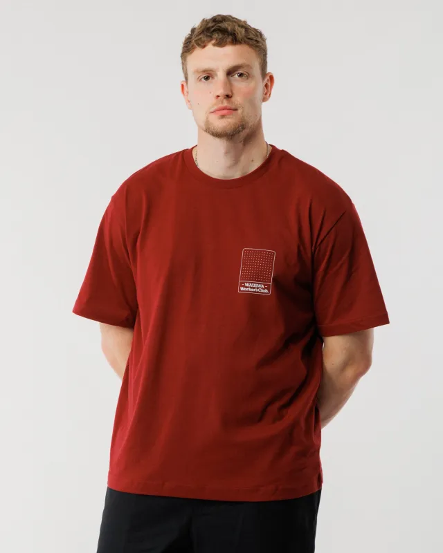 Worker's Box T-Shirt - Claret sold by Wawwa