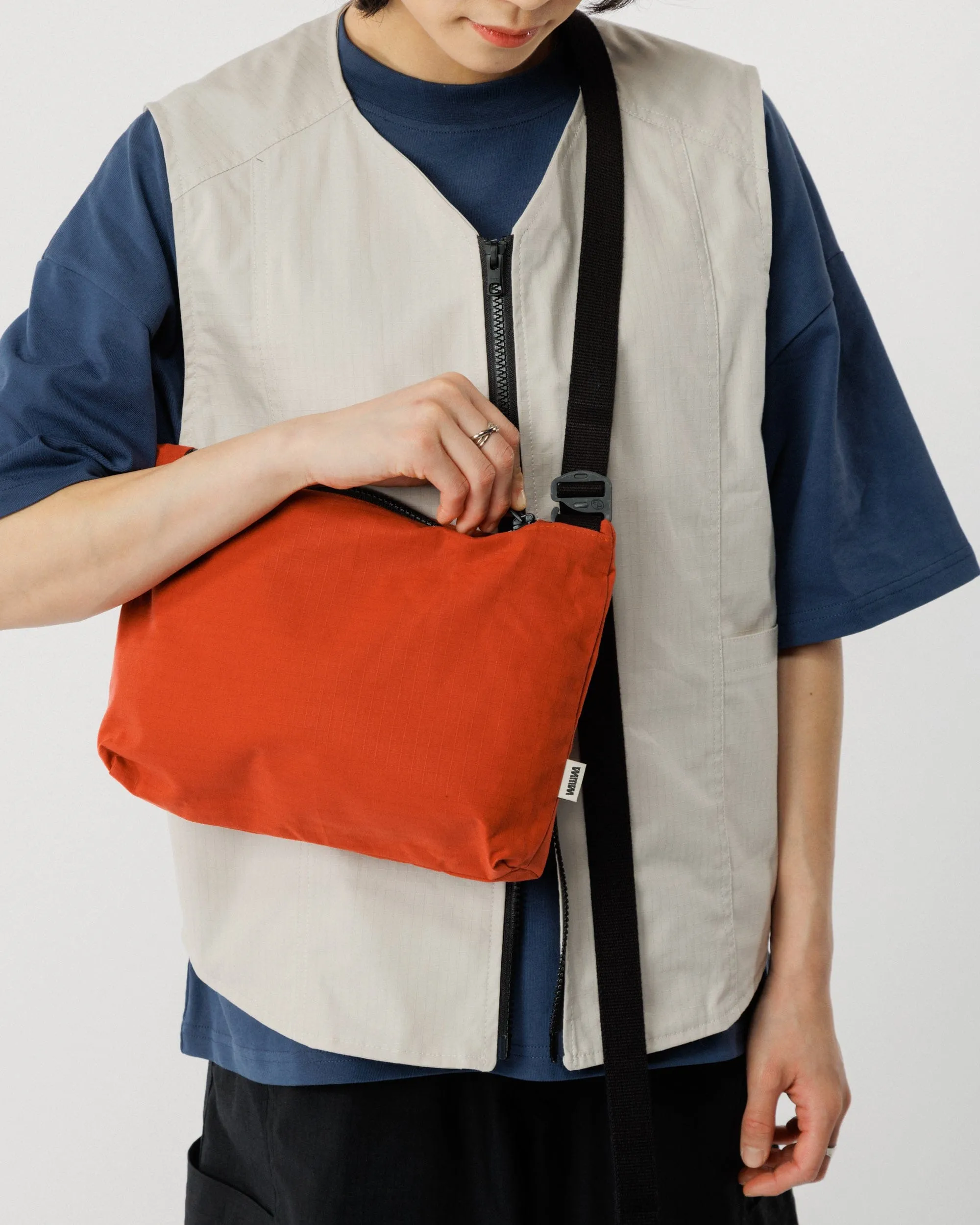 Mini Water Resistant Messenger Bag - Biscuit Orange sold by Wawwa product image thumbnail 5