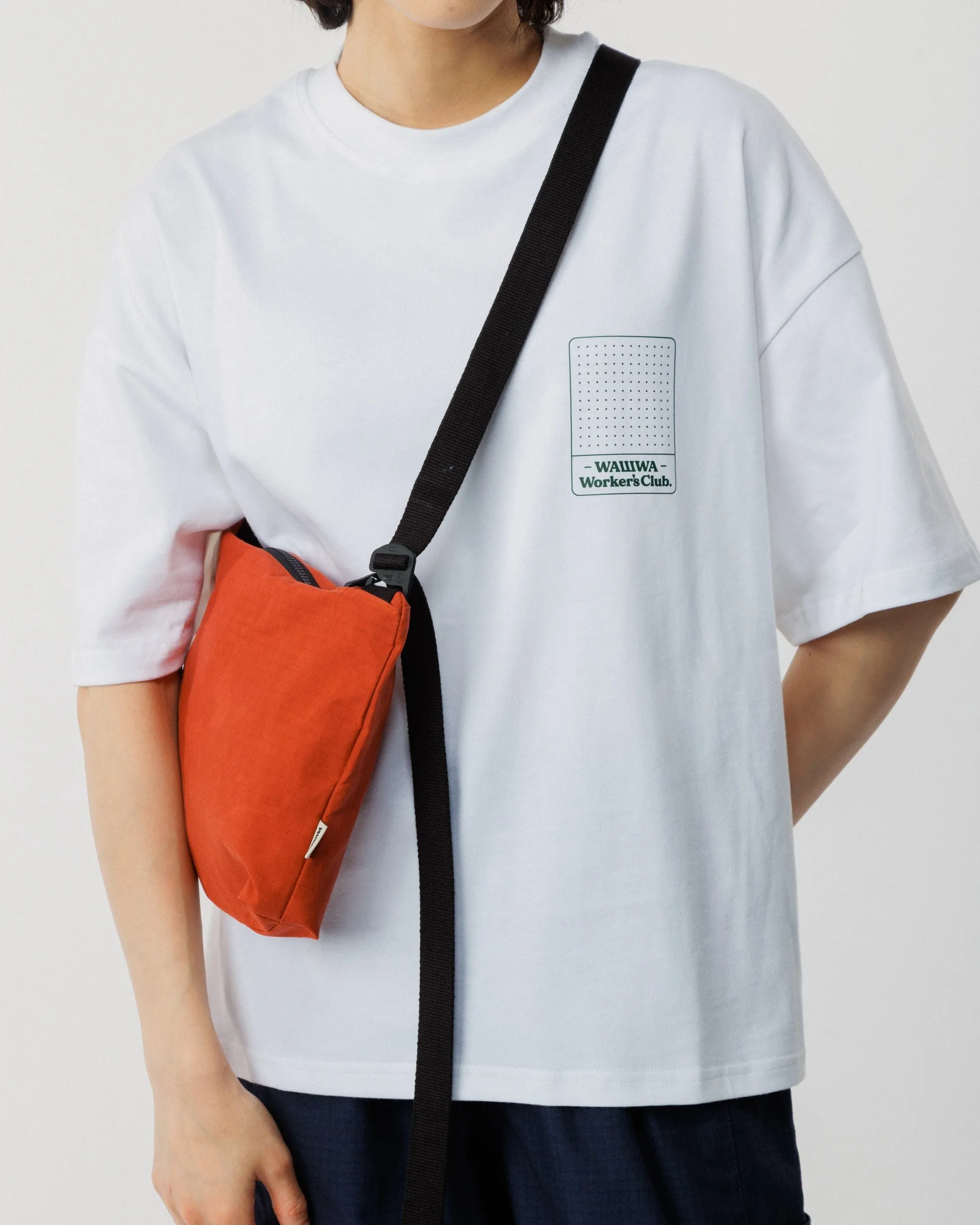 Mini Water Resistant Messenger Bag - Biscuit Orange sold by Wawwa product image thumbnail 2