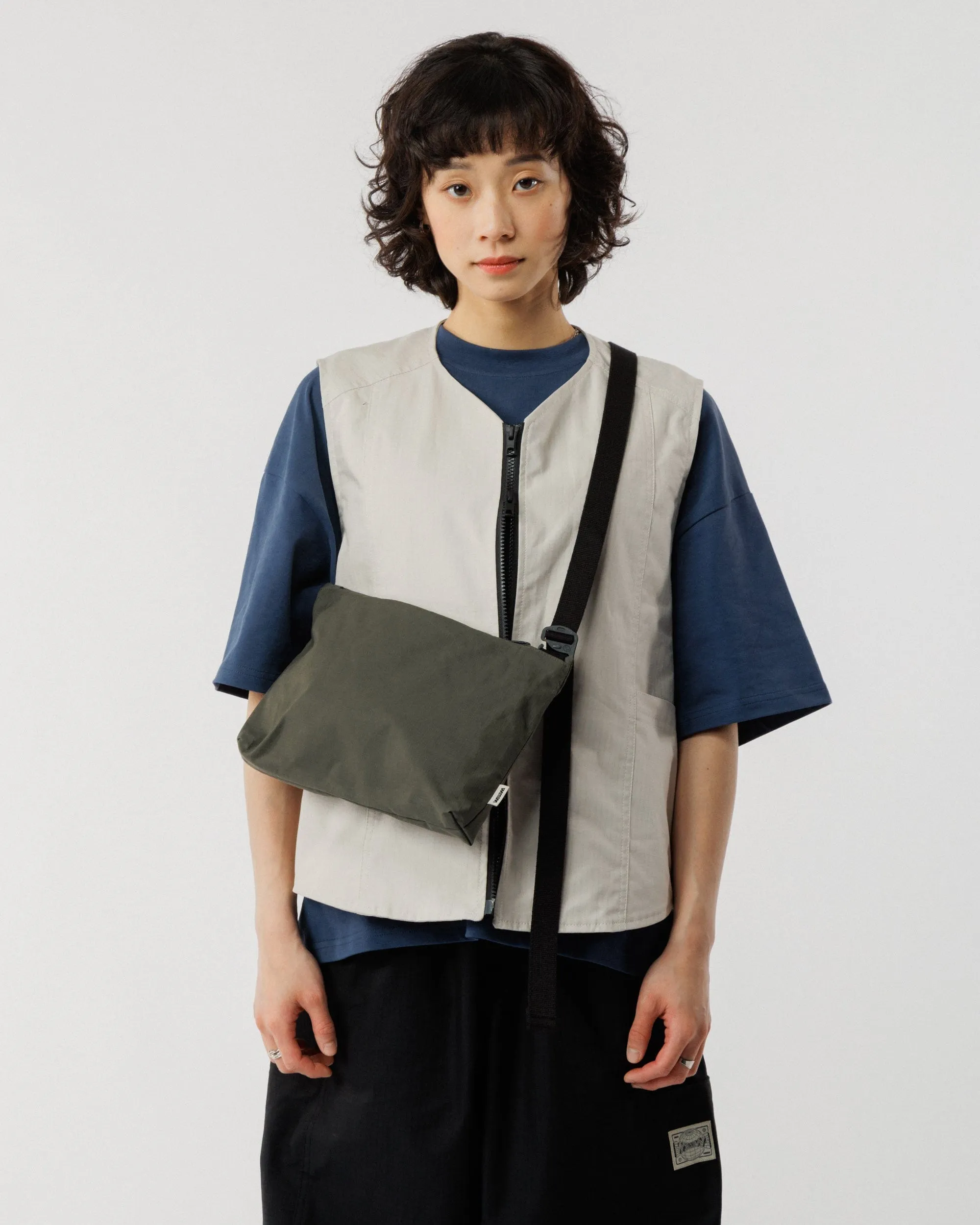 Mini Water Resistant Messenger Bag - Dark Olive sold by Wawwa