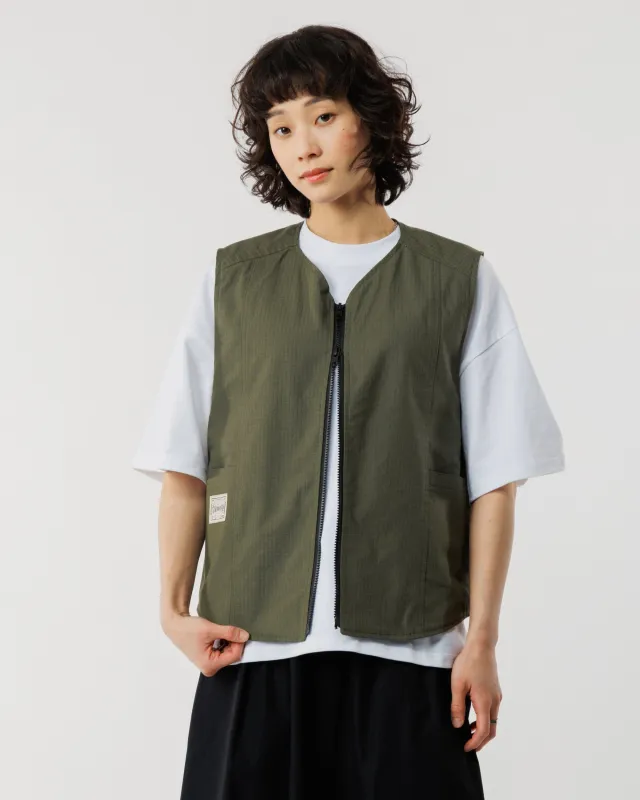 Ripstop Studio Vest - Khaki sold by Wawwa