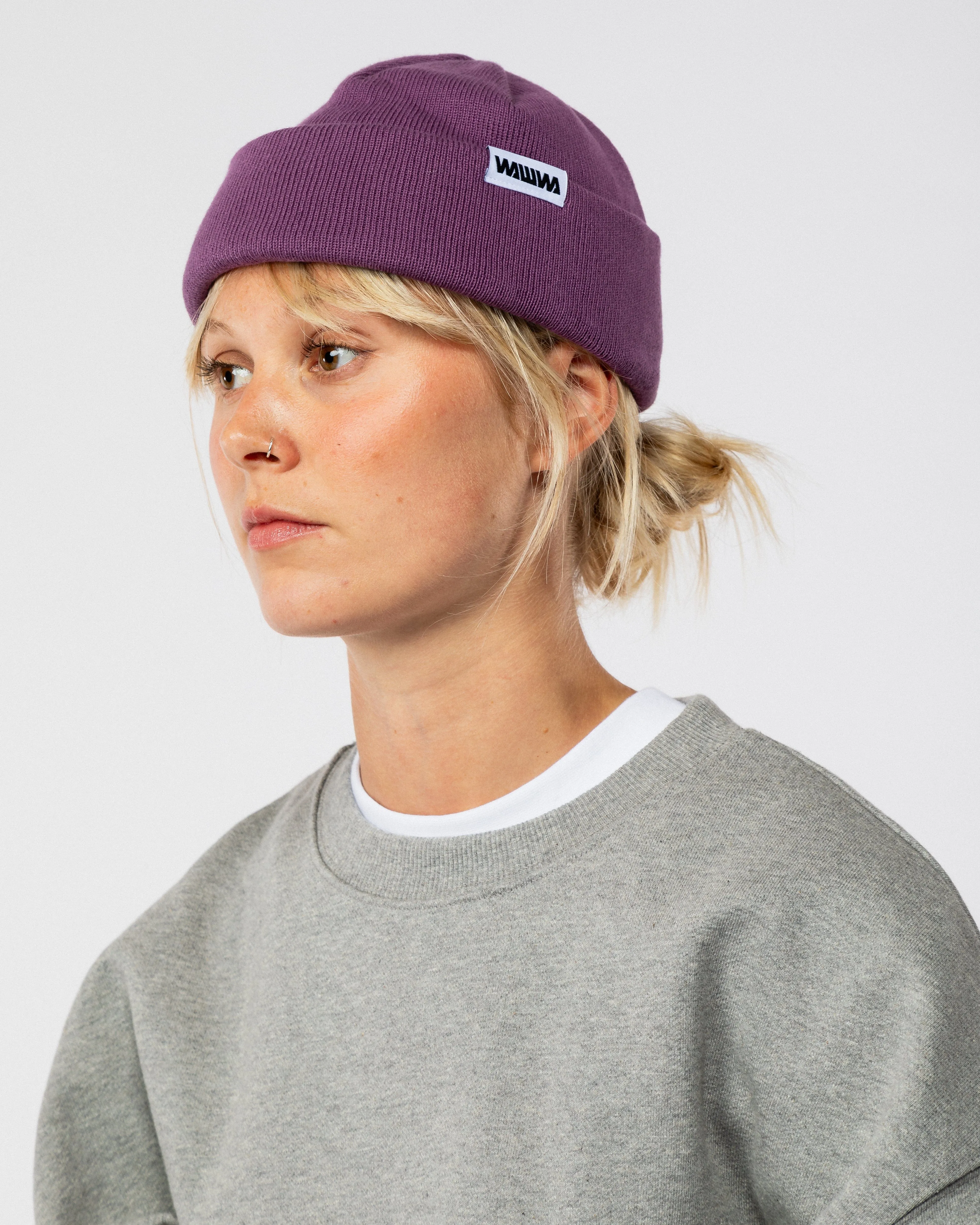 Mill Cotton Beanie - Purple sold by Wawwa product image thumbnail 2
