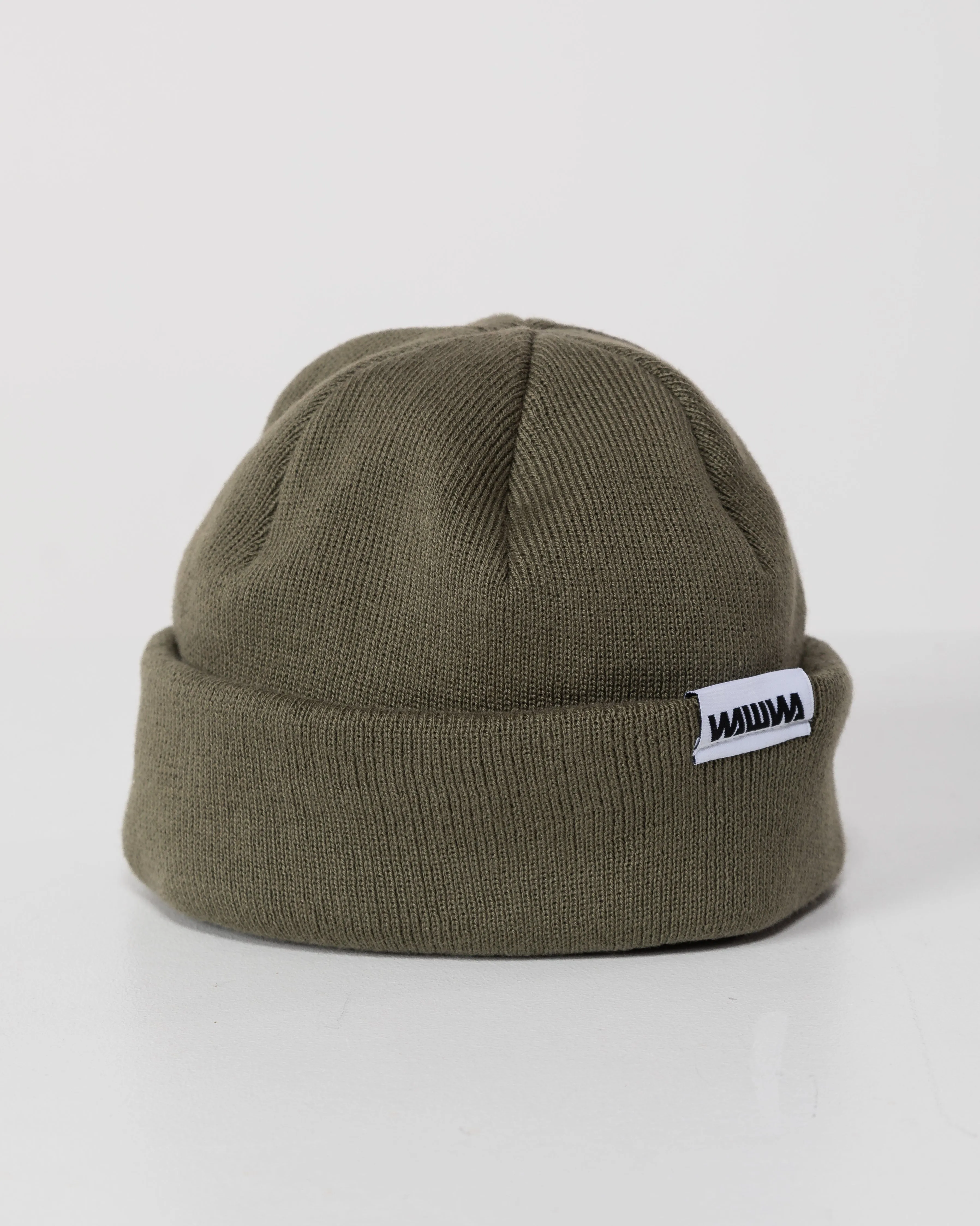 Mill Cotton Beanie - Khaki Green sold by Wawwa
