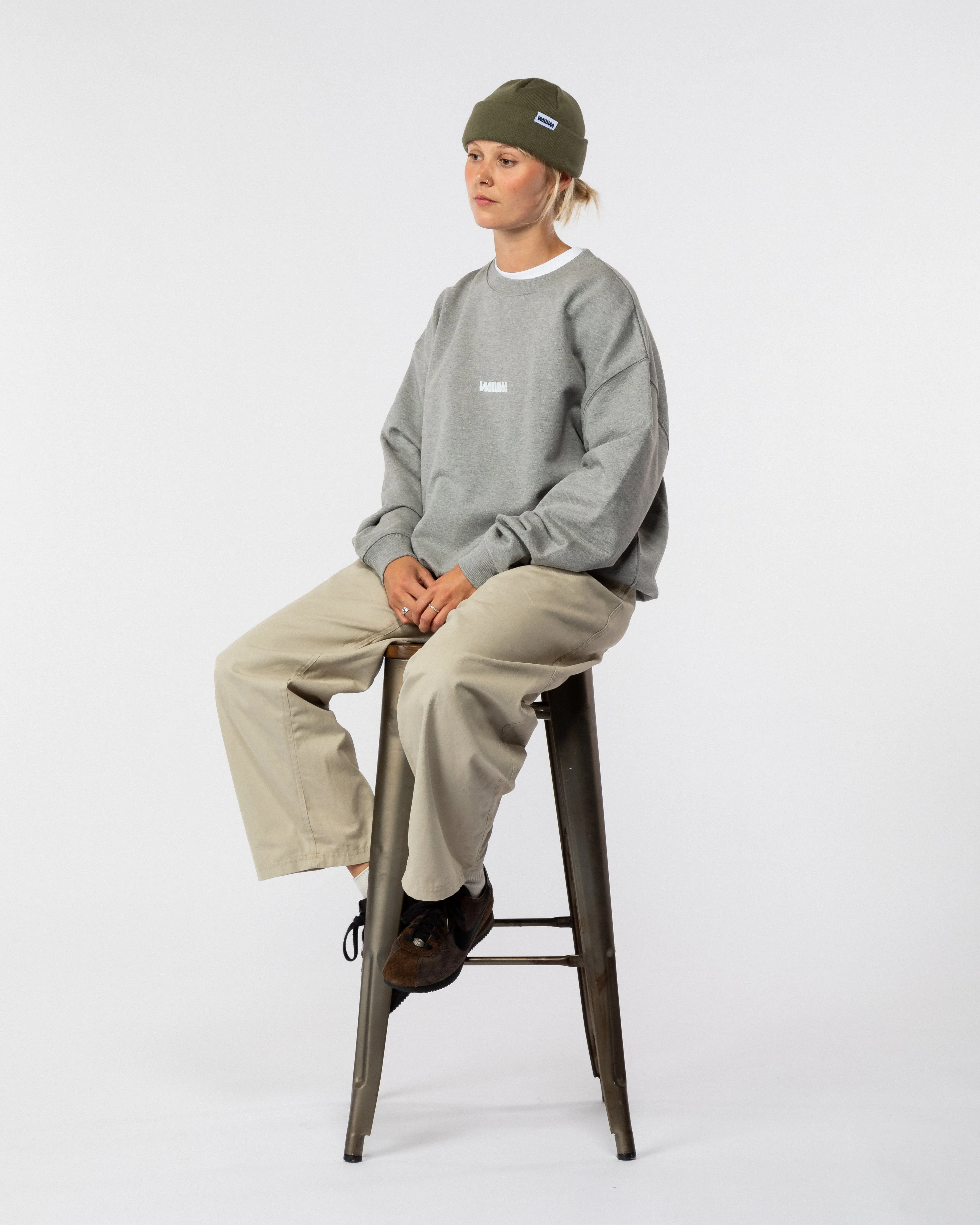 Mill Cotton Beanie - Khaki Green sold by Wawwa product image thumbnail 3