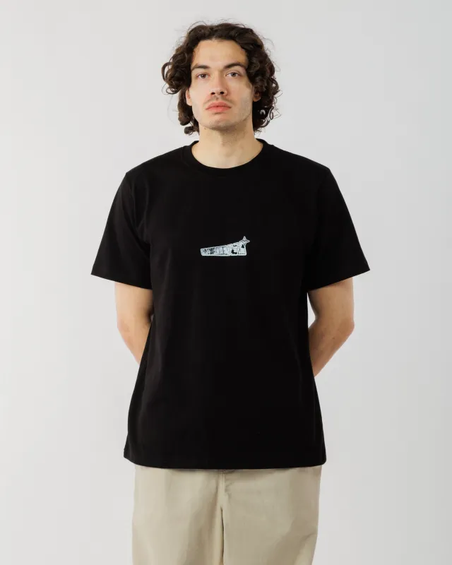 Worldwide T-Shirt - Black sold by Wawwa