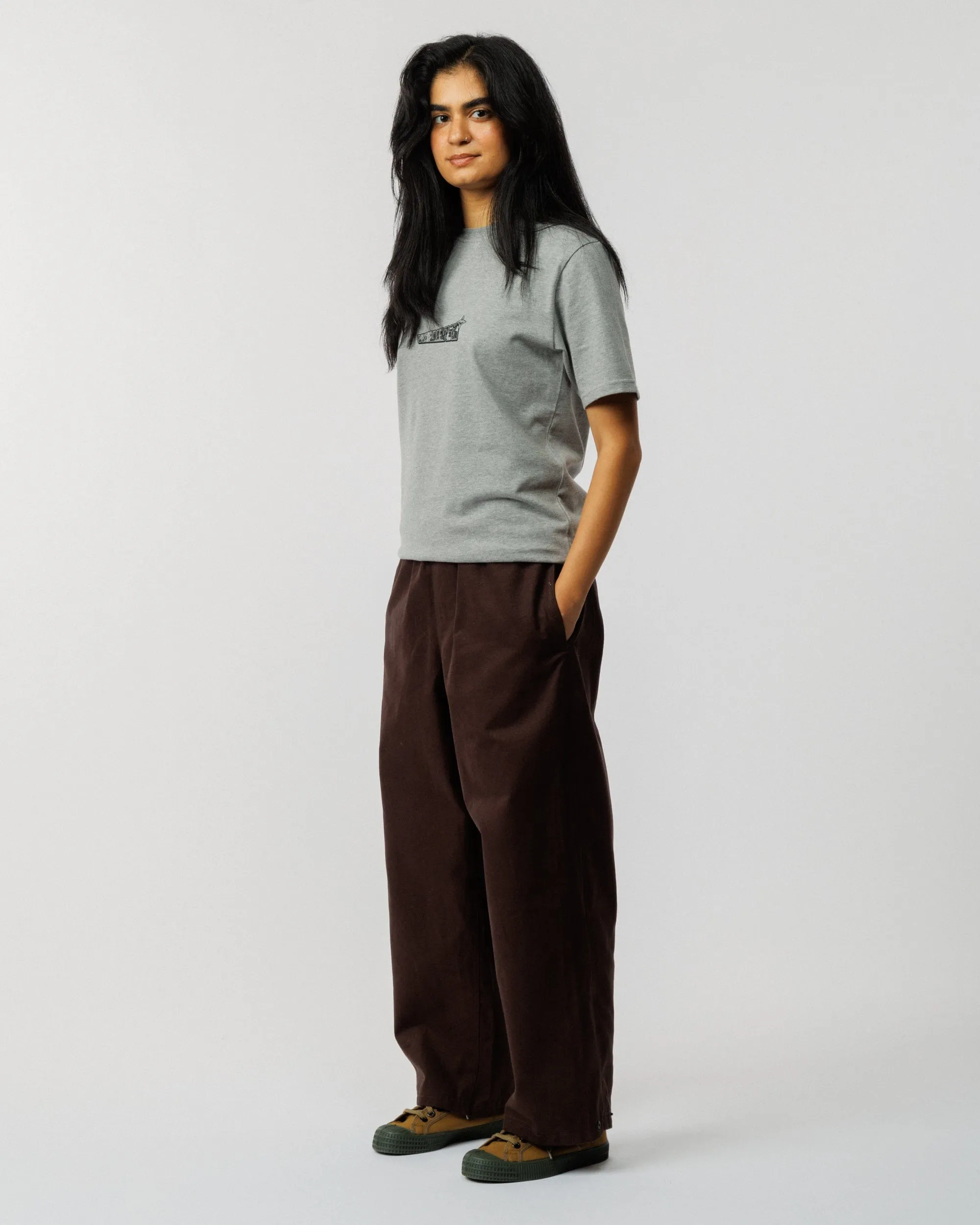 Worldwide T-Shirt - Grey Marl sold by Wawwa product image thumbnail 5