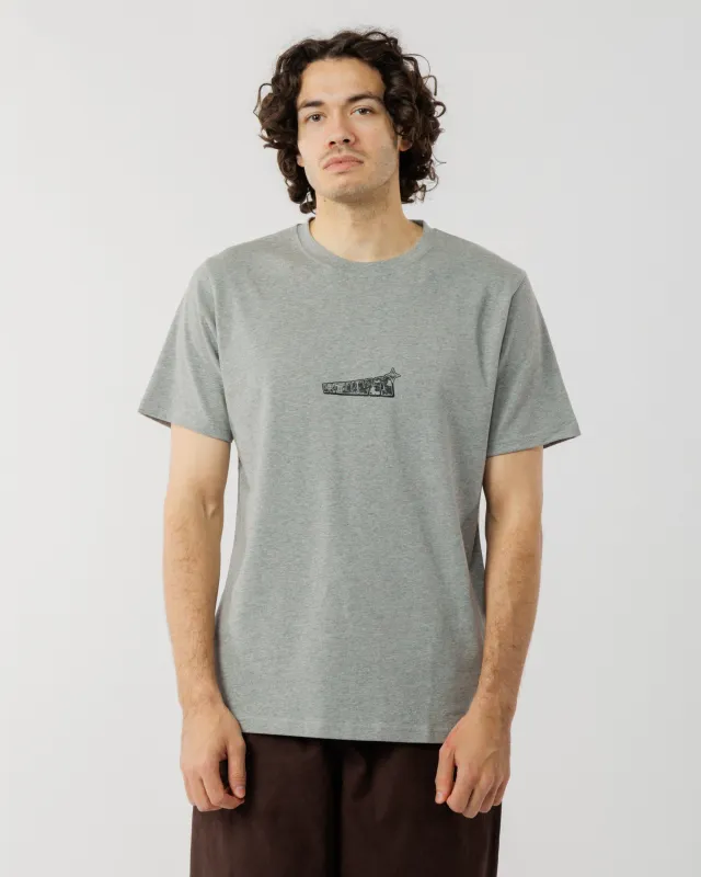 Worldwide T-Shirt - Grey Marl sold by Wawwa