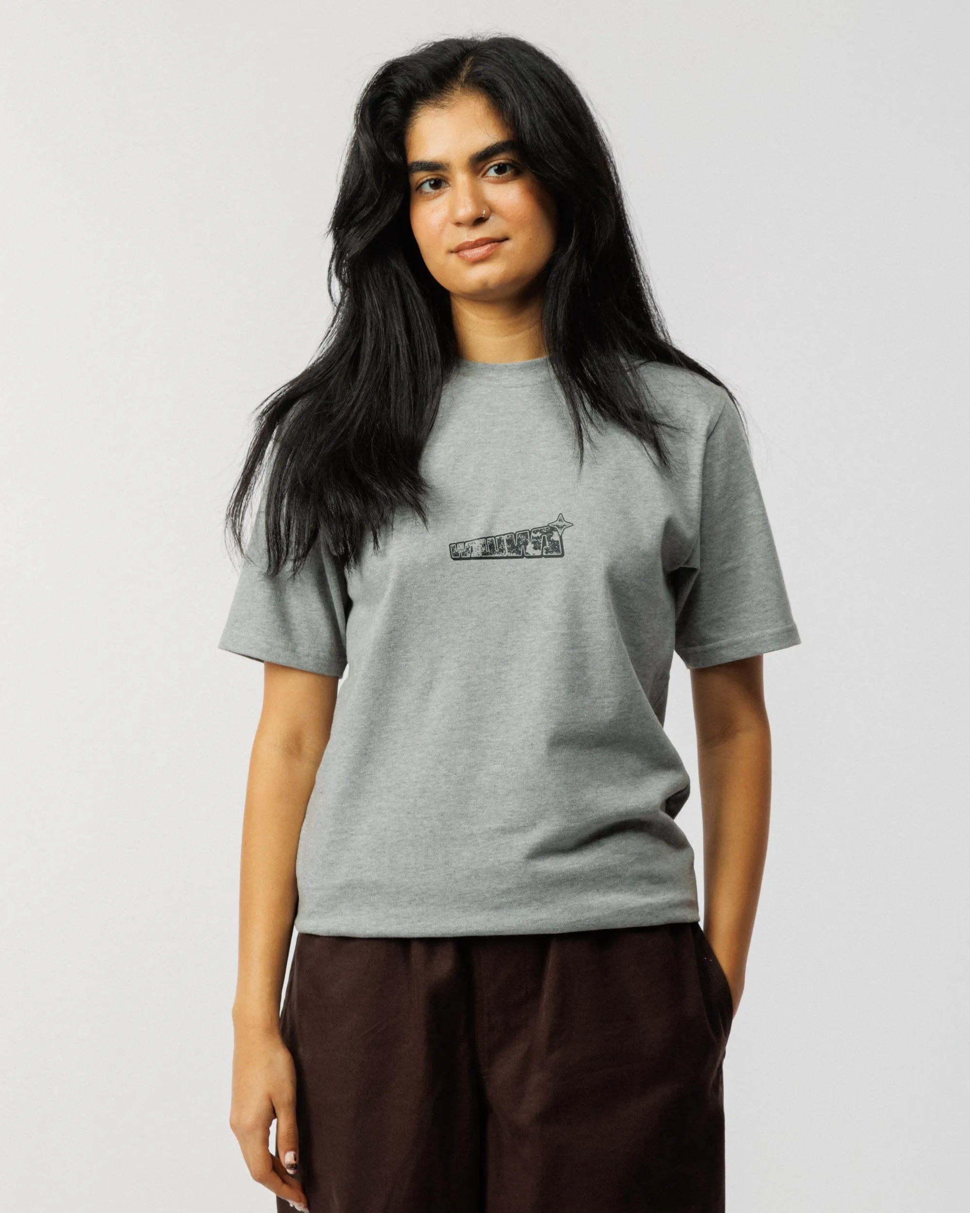 Worldwide T-Shirt - Grey Marl sold by Wawwa product image thumbnail 3