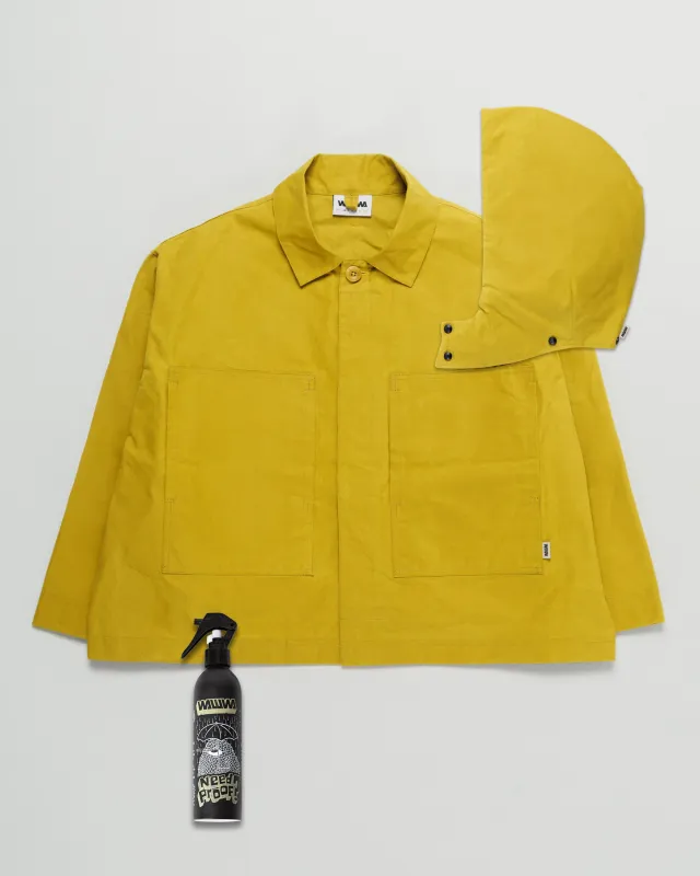 Nell Overshirt & Hood Set - Chartreuse sold by Wawwa