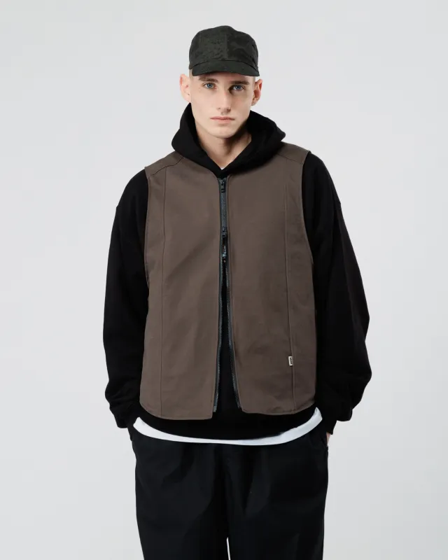 Mill Vest - Brown sold by Wawwa