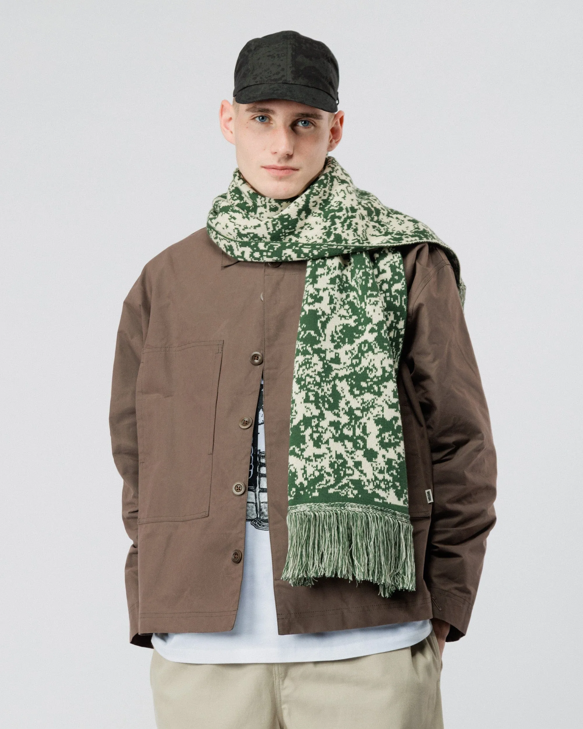 Barley Scarf - Khaki/Natural sold by Wawwa product image thumbnail 2