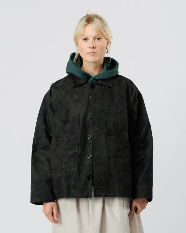 Nell Overshirt - Black Ink sold by Wawwa