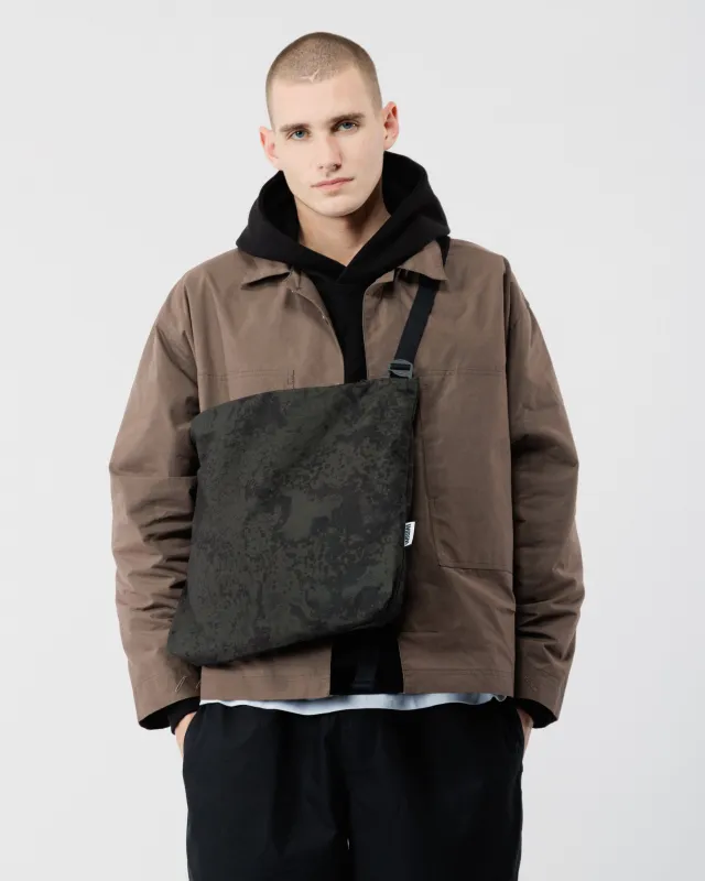 Water Resistant Messenger Bag - Black Ink sold by Wawwa