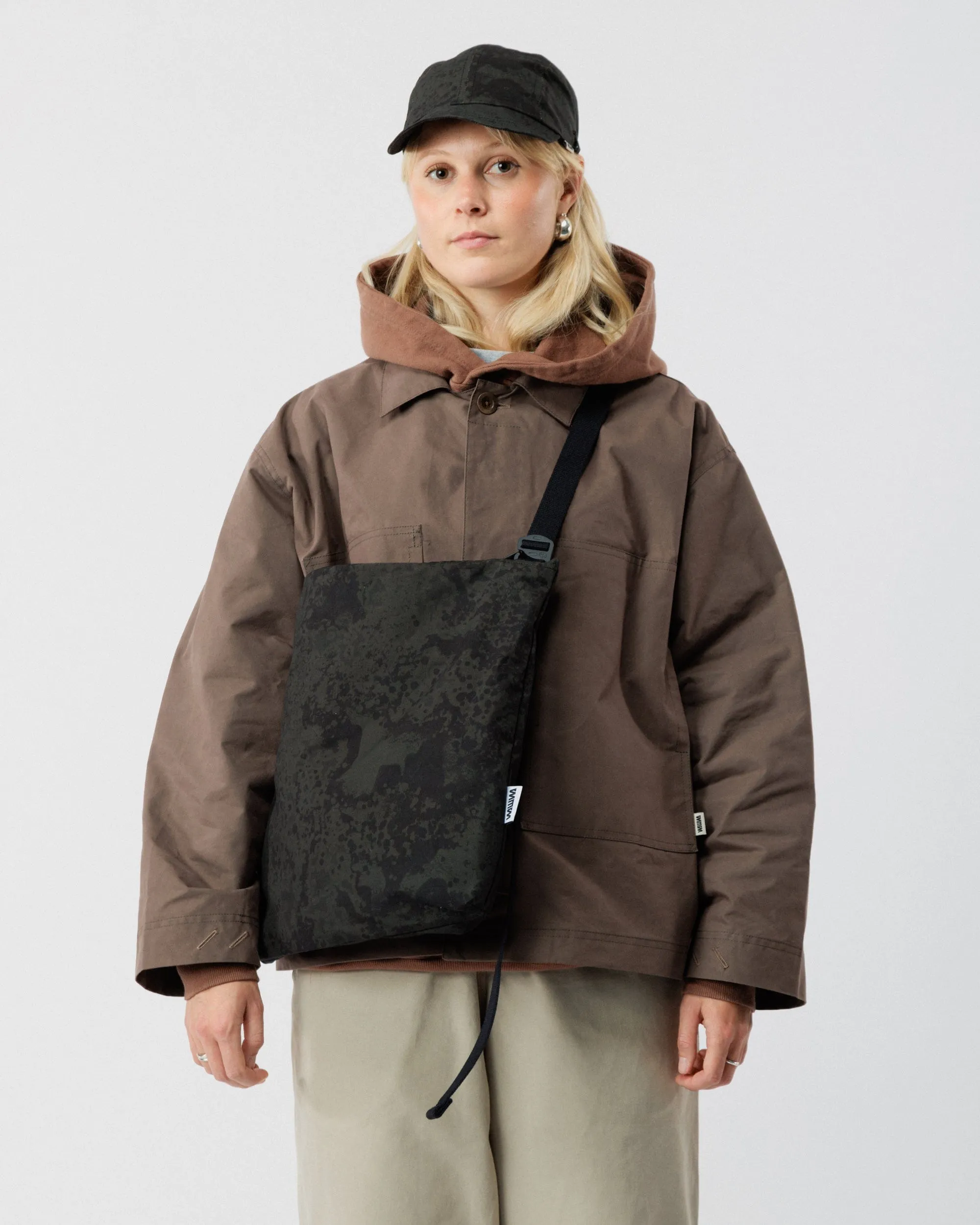 Water Resistant Messenger Bag - Black Ink sold by Wawwa product image thumbnail 2