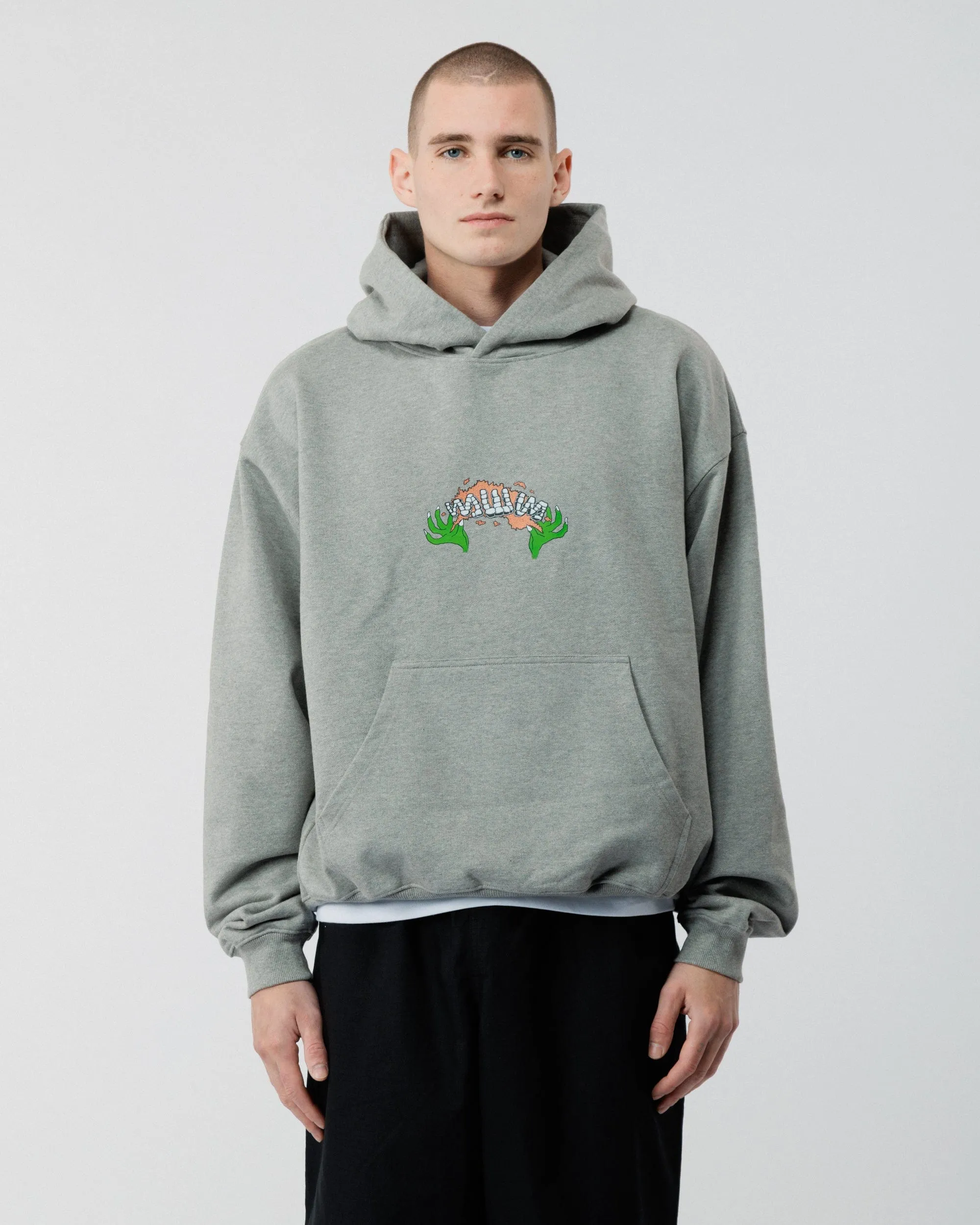 Caster Hoody - Grey Marl sold by Wawwa