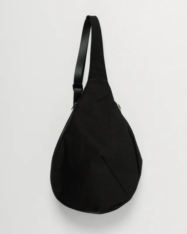 Crescent Crossbody Sling Bag - Black sold by Wawwa