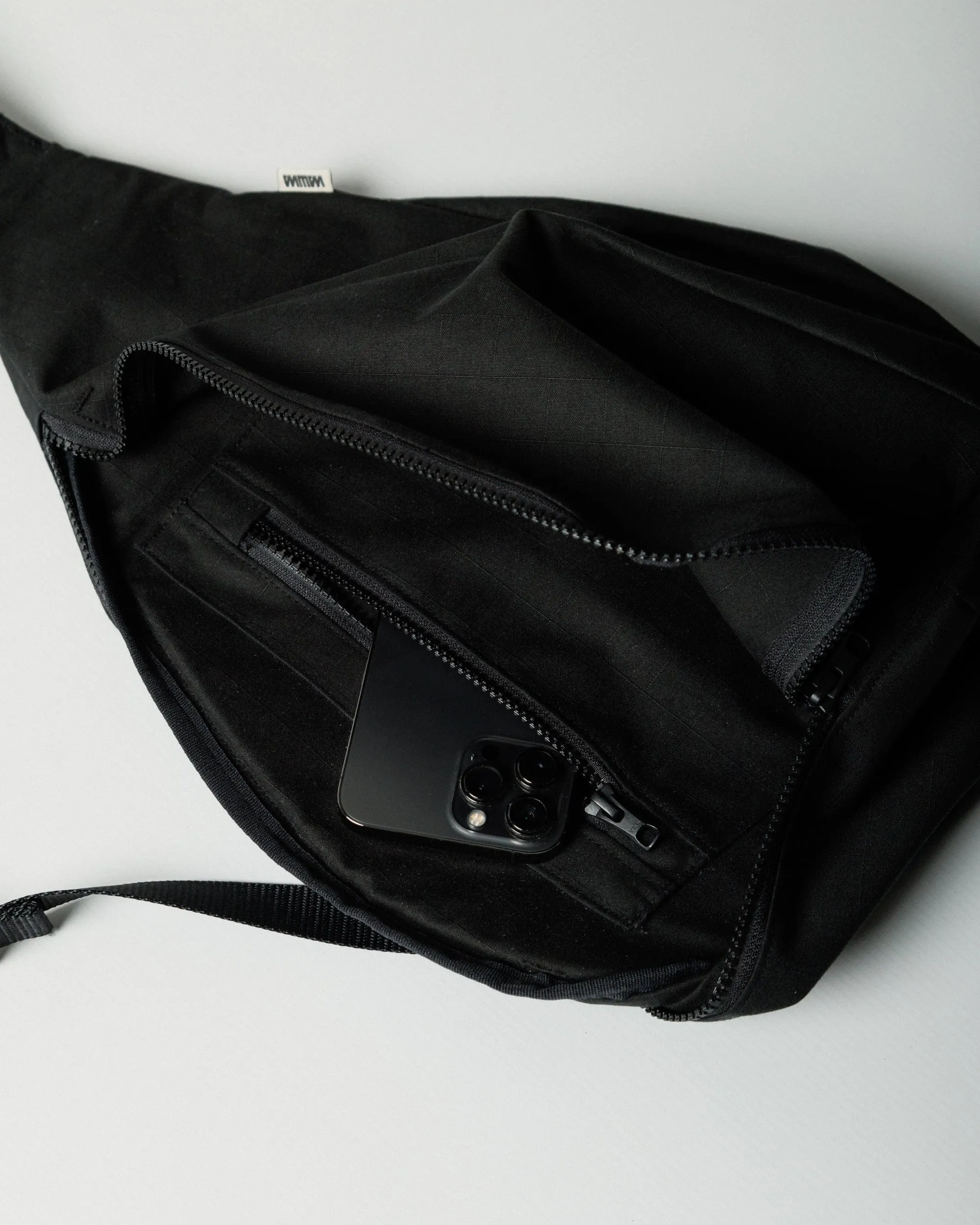 Crescent Crossbody Sling Bag - Black sold by Wawwa product image thumbnail 5