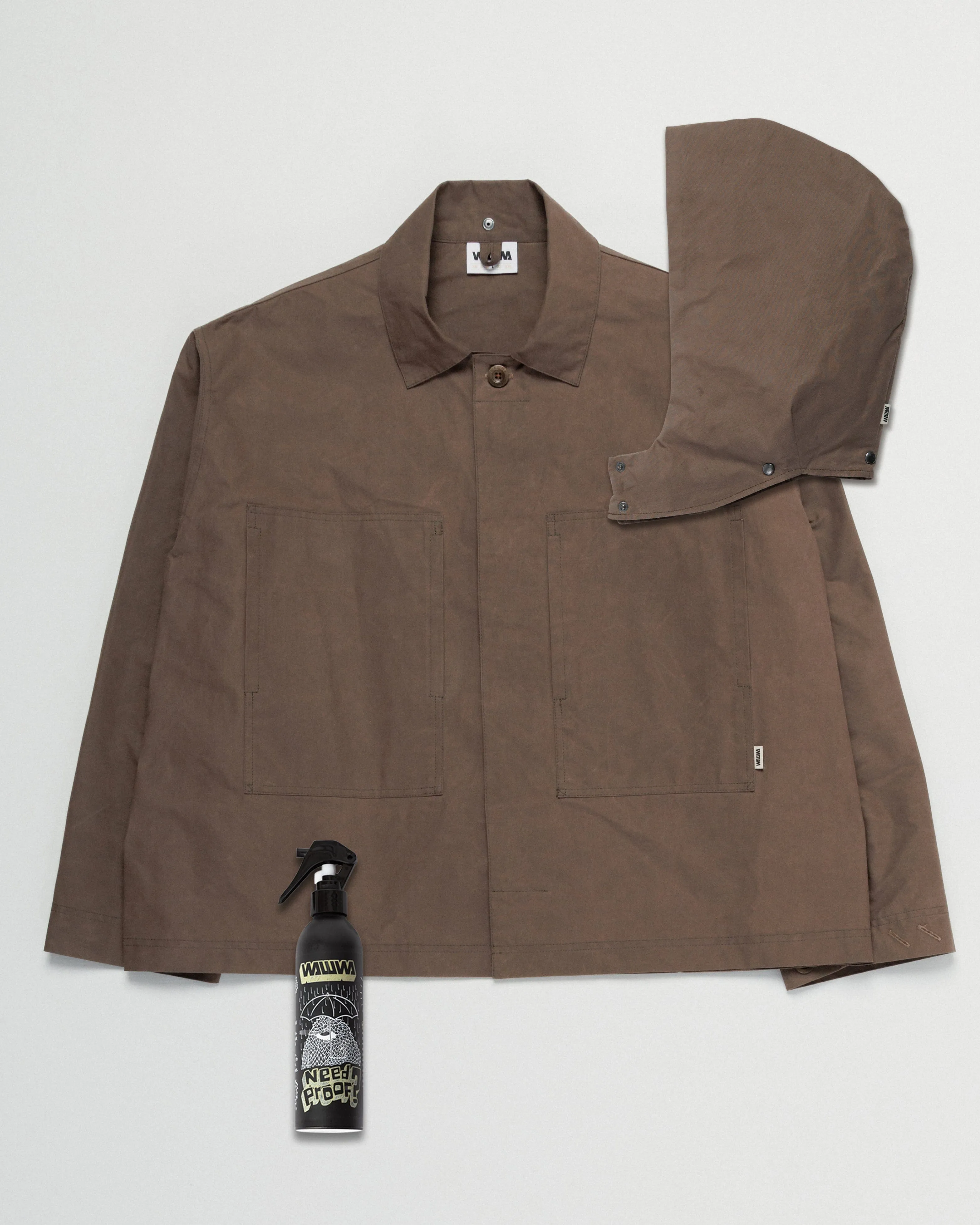 Nell Overshirt & Hood Set - Bracken Brown sold by Wawwa