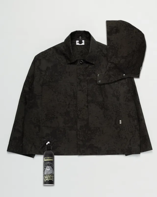 Nell Overshirt & Hood Set - Black Ink sold by Wawwa