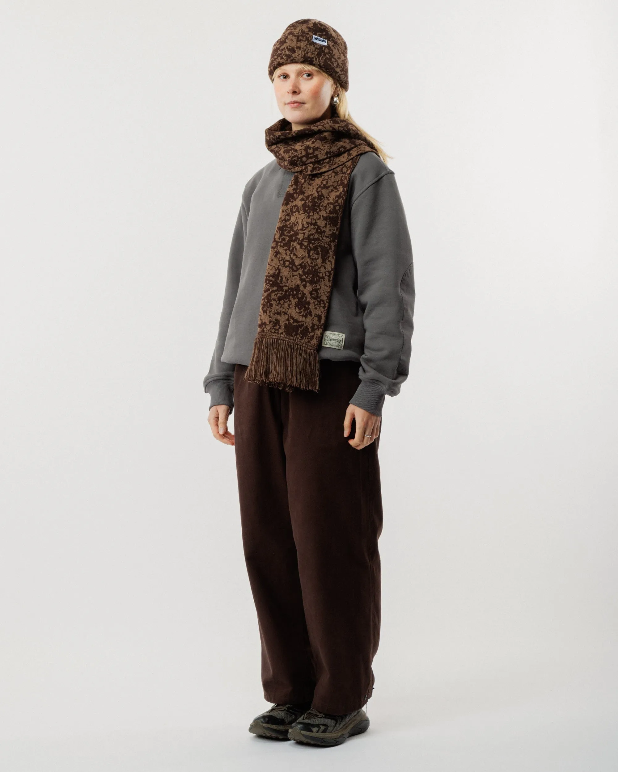 Barley Scarf - Brown & Bronze sold by Wawwa product image thumbnail 4