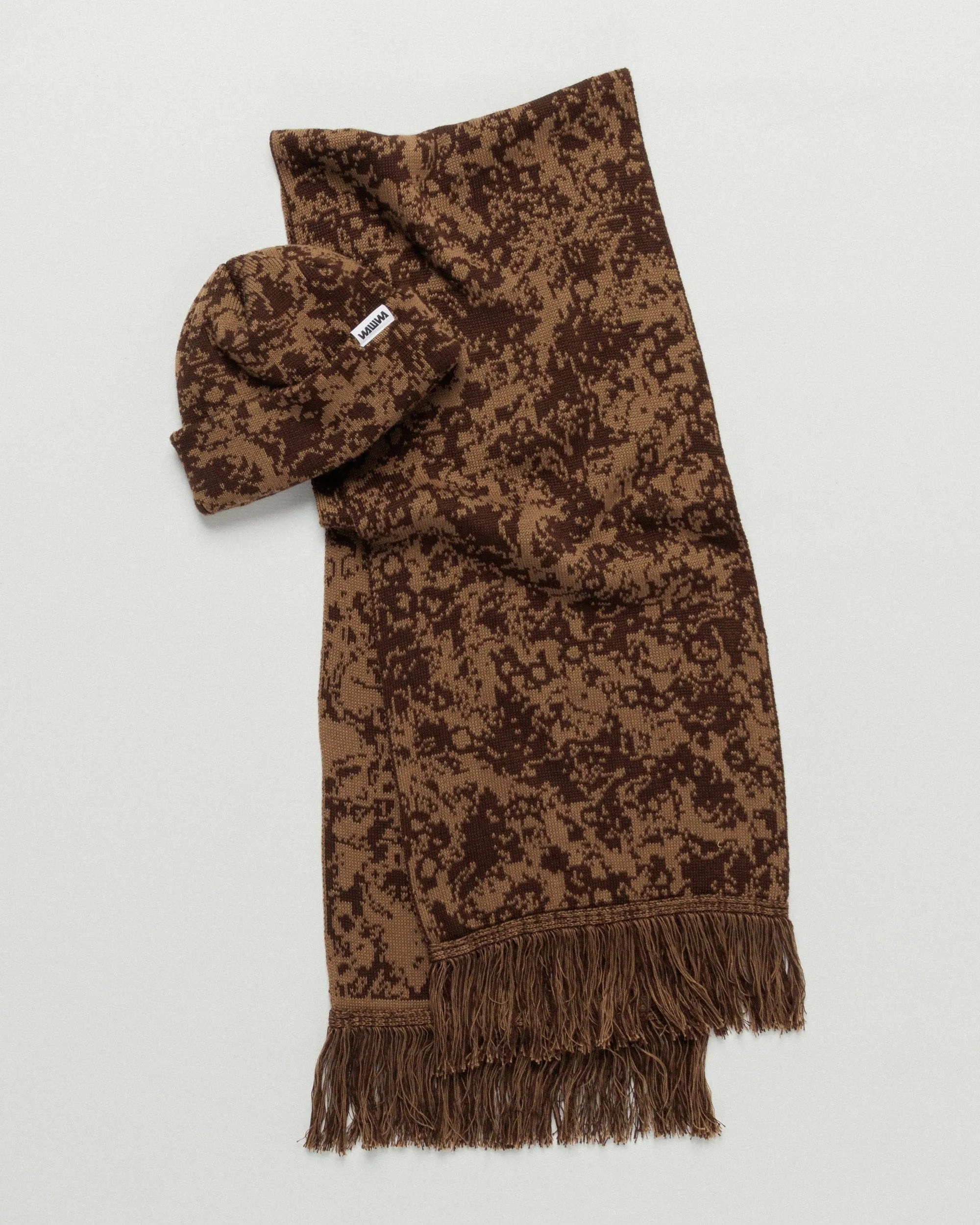 Barley & Hat Scarf Gift Set - Brown & Bronze sold by Wawwa
