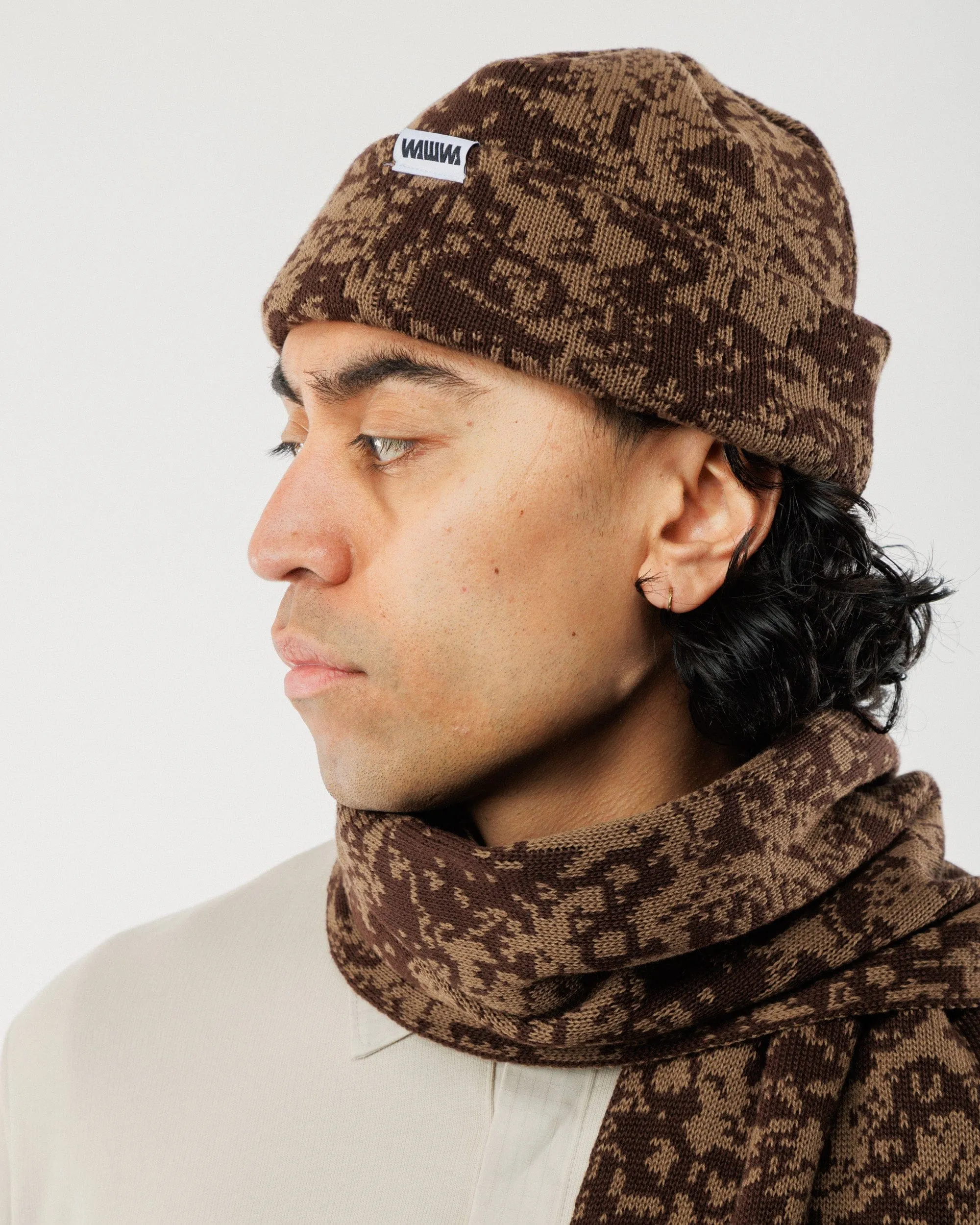 Barley & Hat Scarf Gift Set - Brown & Bronze sold by Wawwa product image thumbnail 4