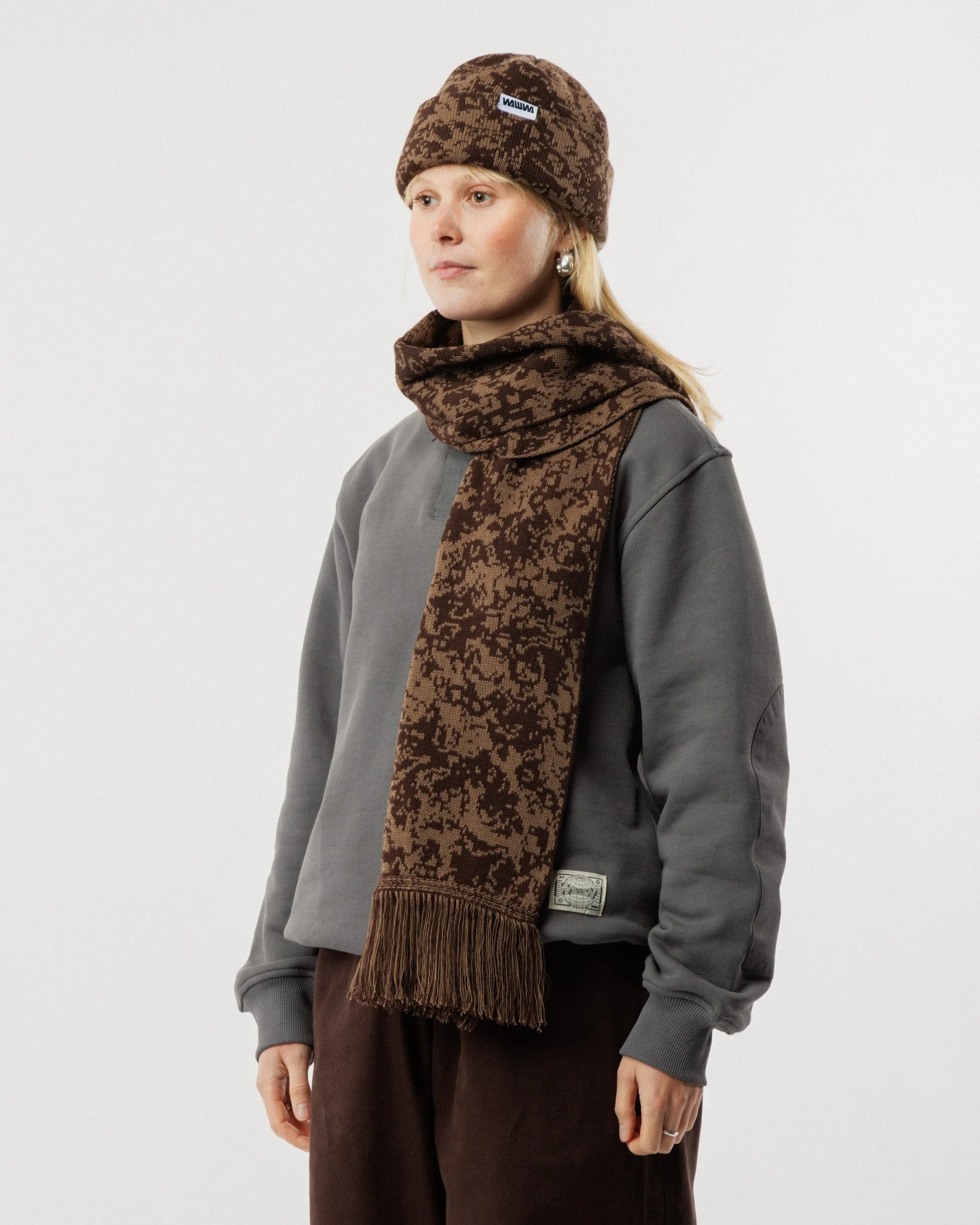 Barley & Hat Scarf Gift Set - Brown & Bronze sold by Wawwa product image thumbnail 3