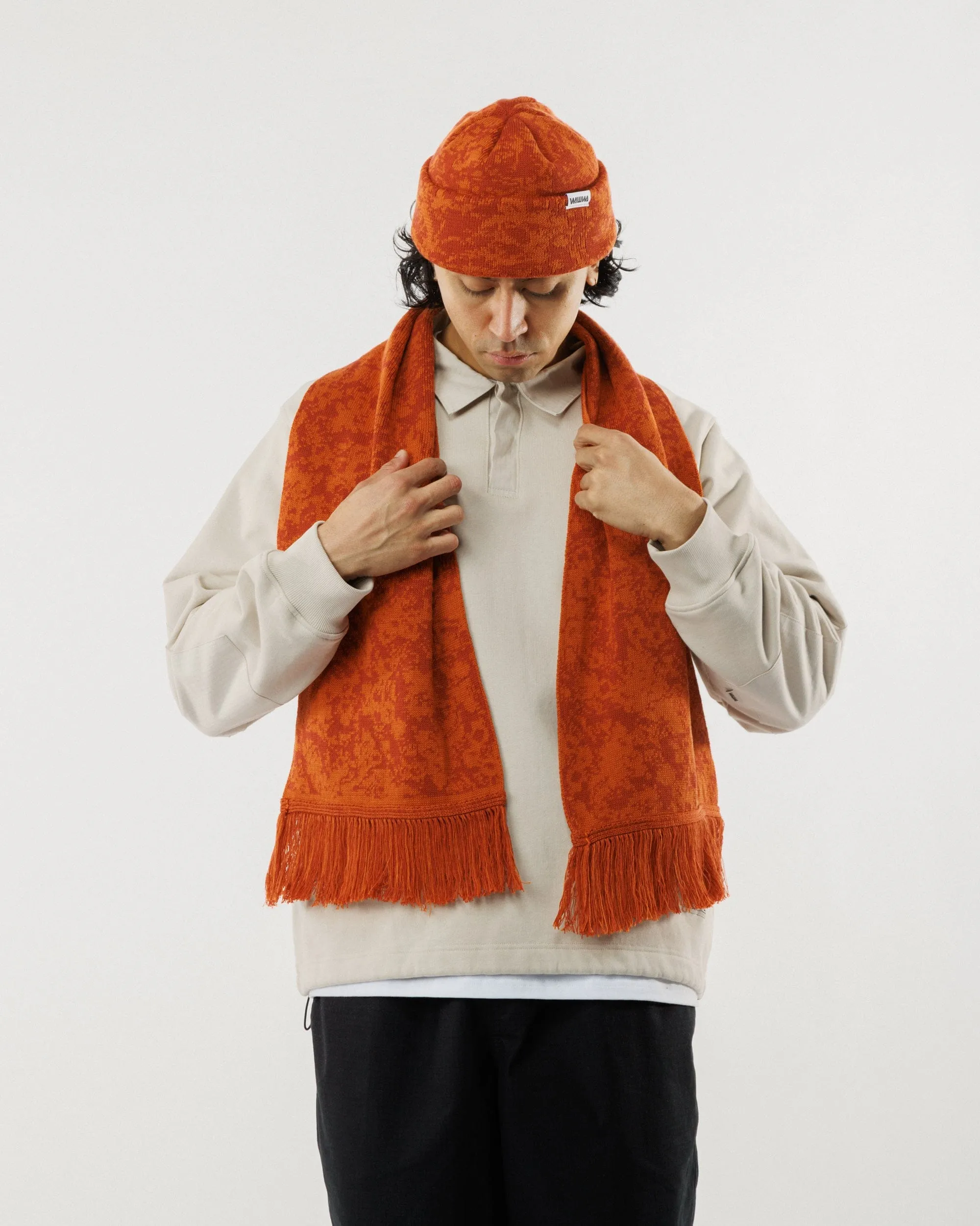 Barley Hat & Scarf Set - Terracotta & Rust sold by Wawwa product image thumbnail 2