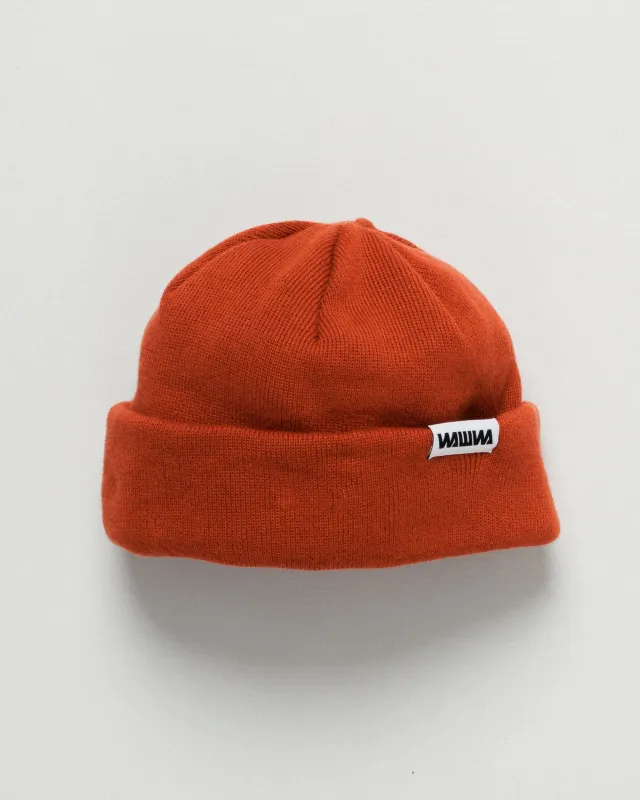 Mill Cotton Beanie - Terracotta sold by Wawwa