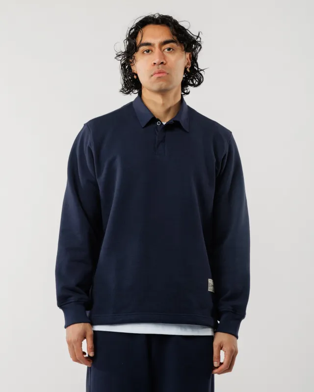 Ellis Rugby Sweatshirt - Navy sold by Wawwa