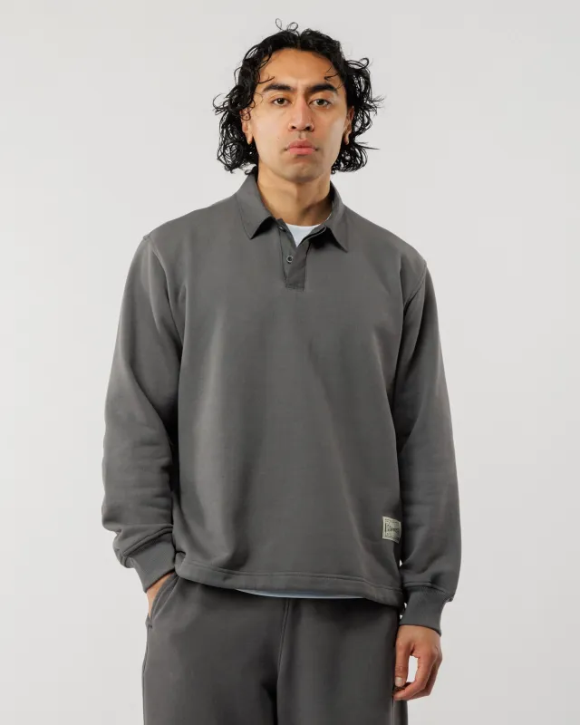 Ellis Rugby Sweatshirt - Slate sold by Wawwa