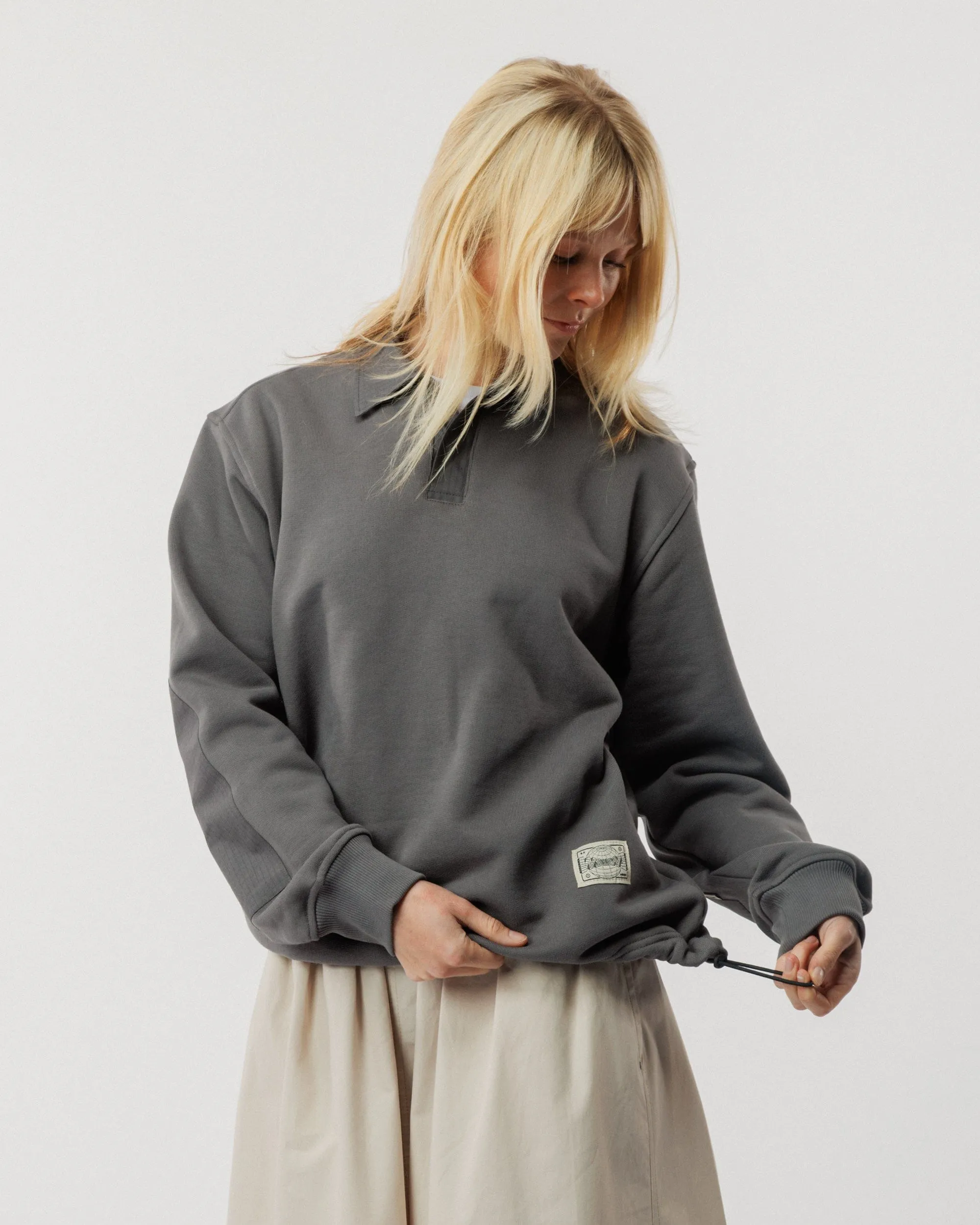 Ellis Rugby Sweatshirt - Slate sold by Wawwa product image thumbnail 4