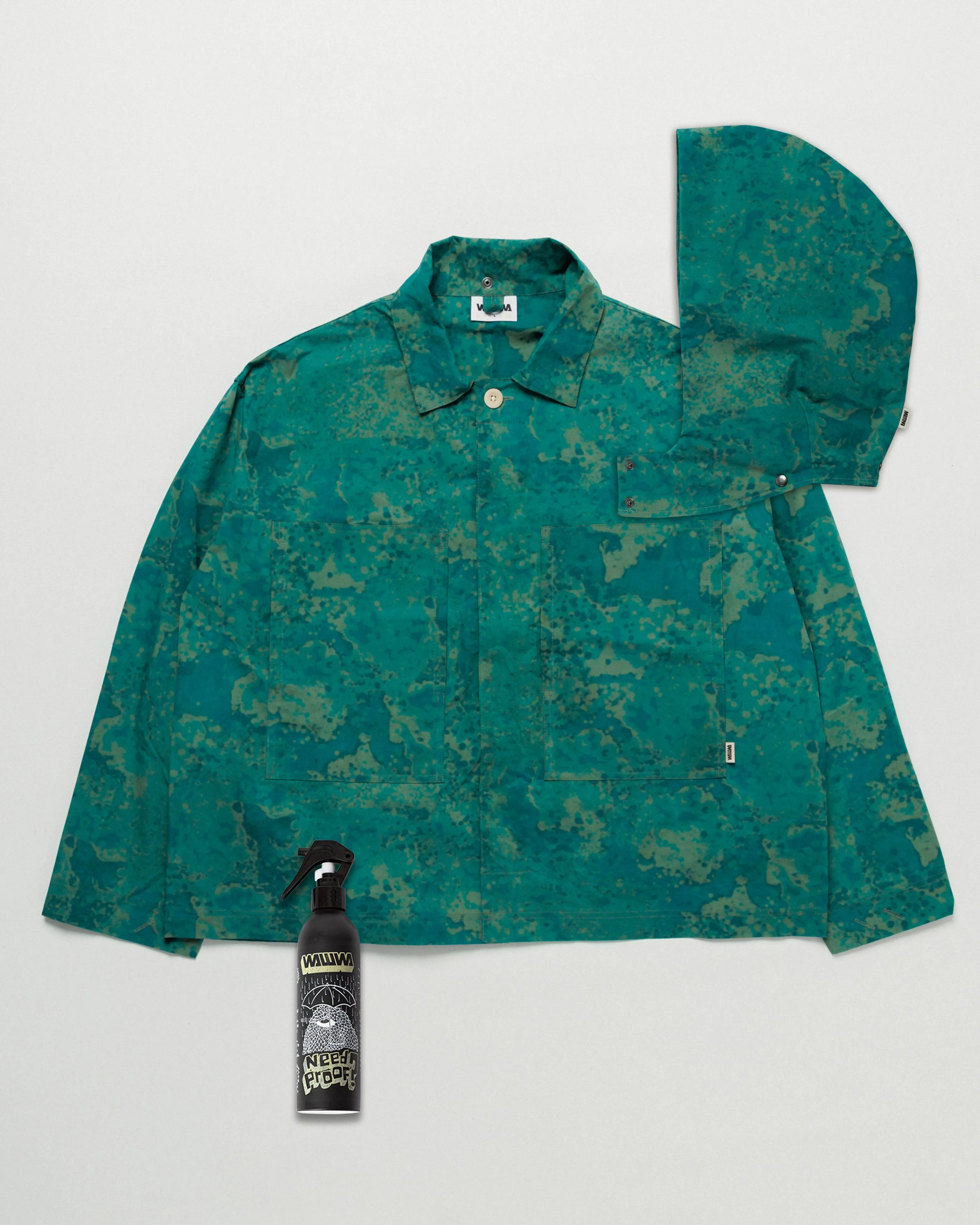 Nell Overshirt & Hood Set - Blue Ink sold by Wawwa