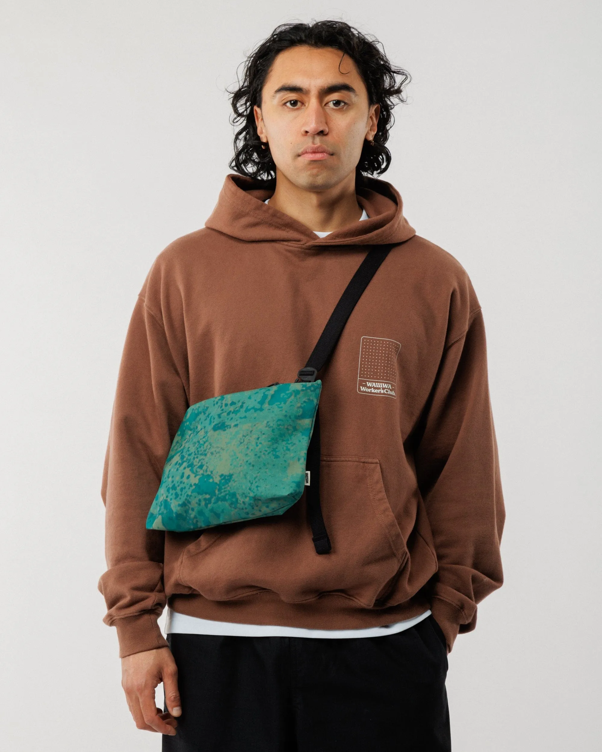 Mini Water Resistant Messenger Bag - Blue Ink sold by Wawwa